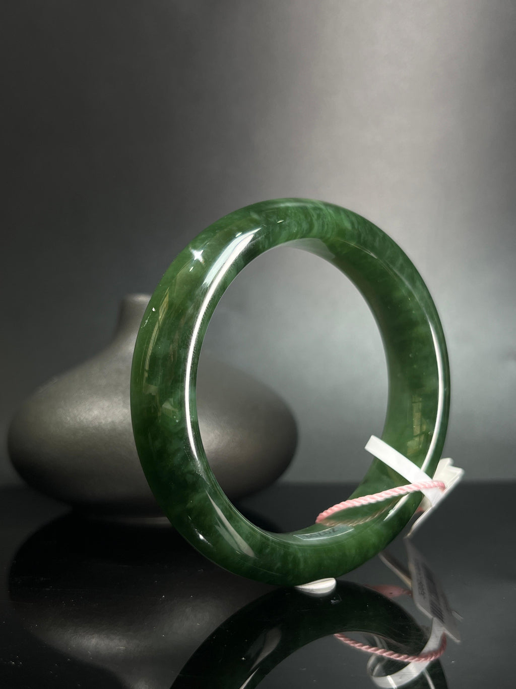 和田玉碧玉手镯（卡56）（yc242060）