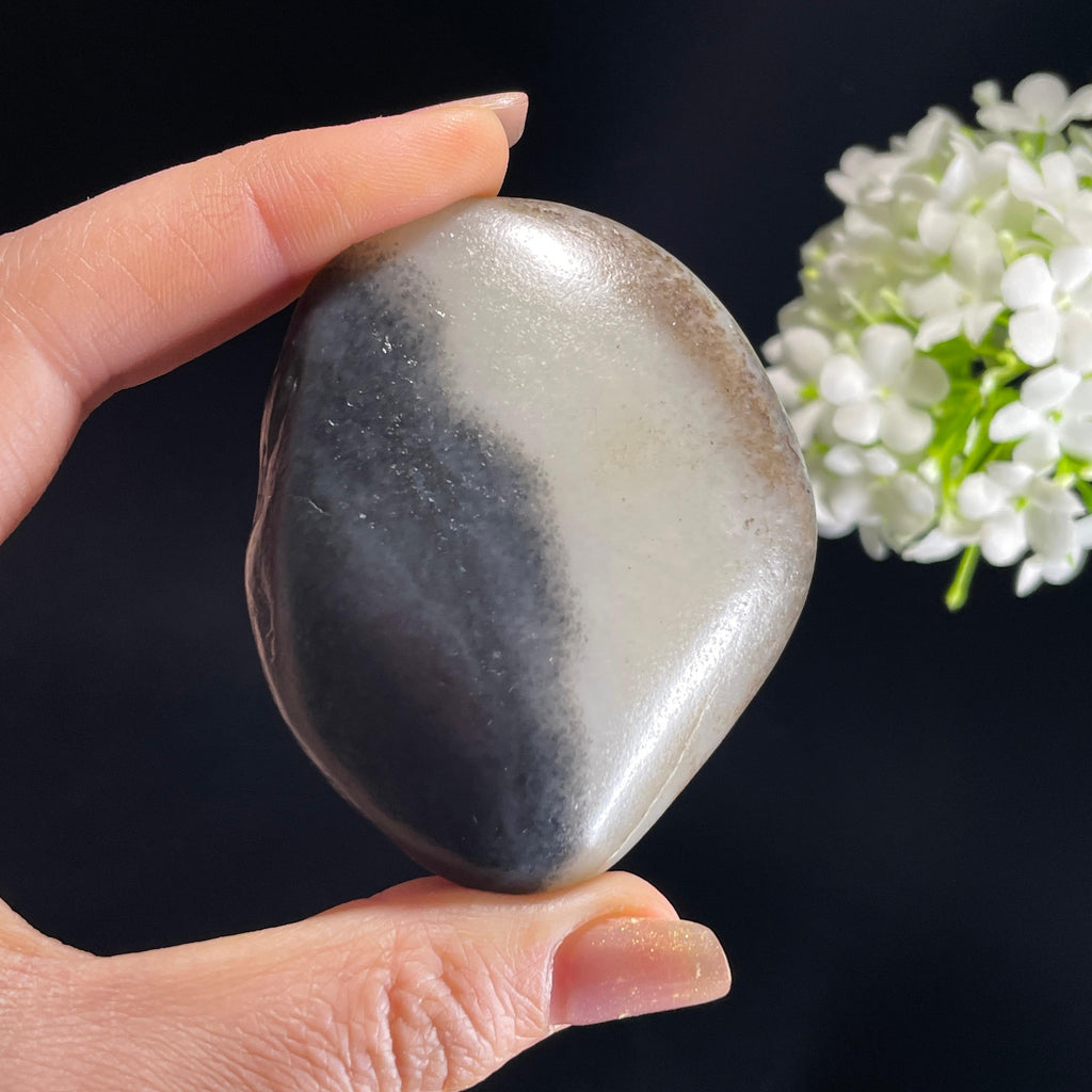 和田玉青花“墨染清溪”秋梨皮籽料（yc362887）