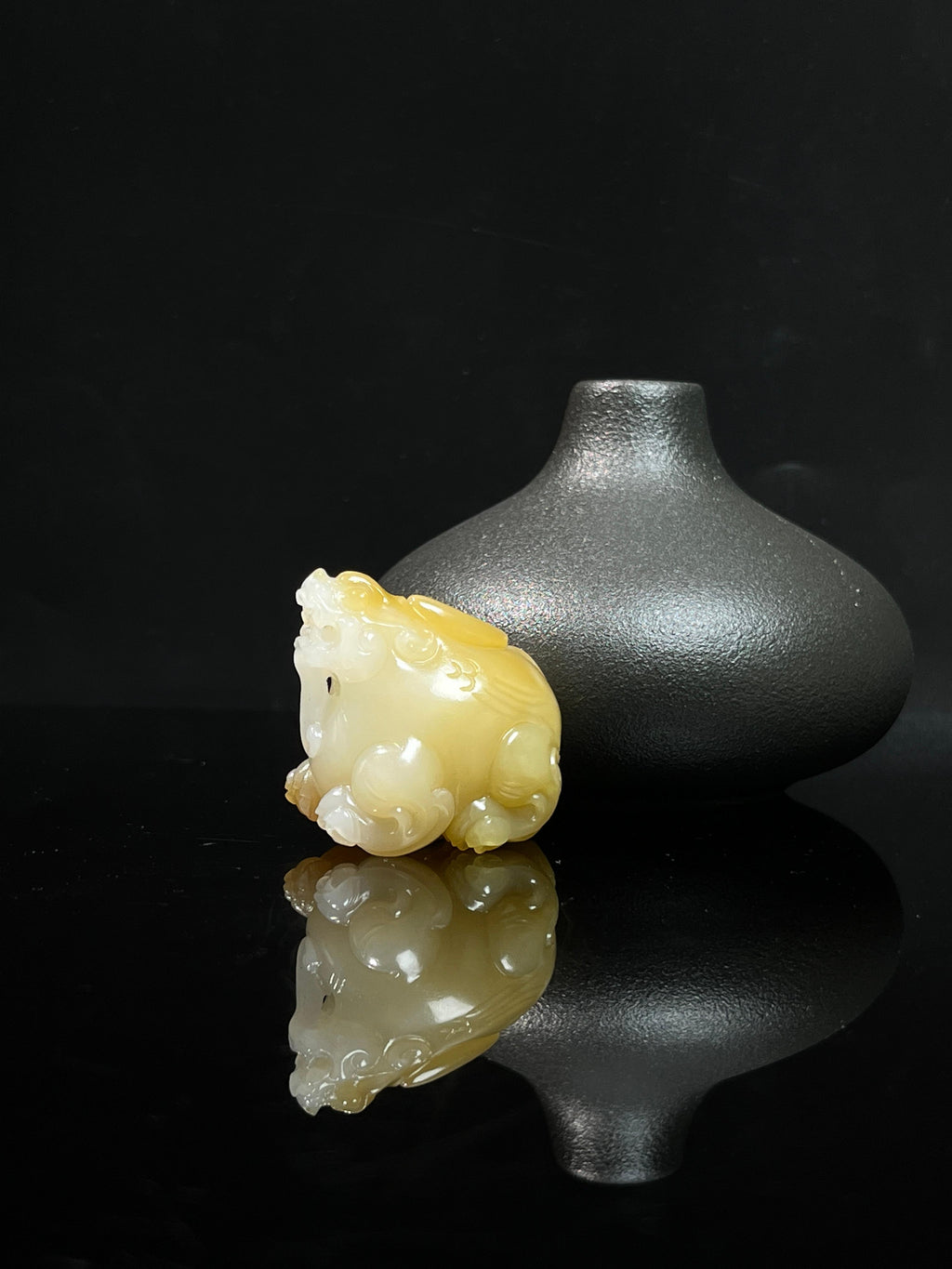 新疆和田玉且末糖料貔貅挂件（yc239946）