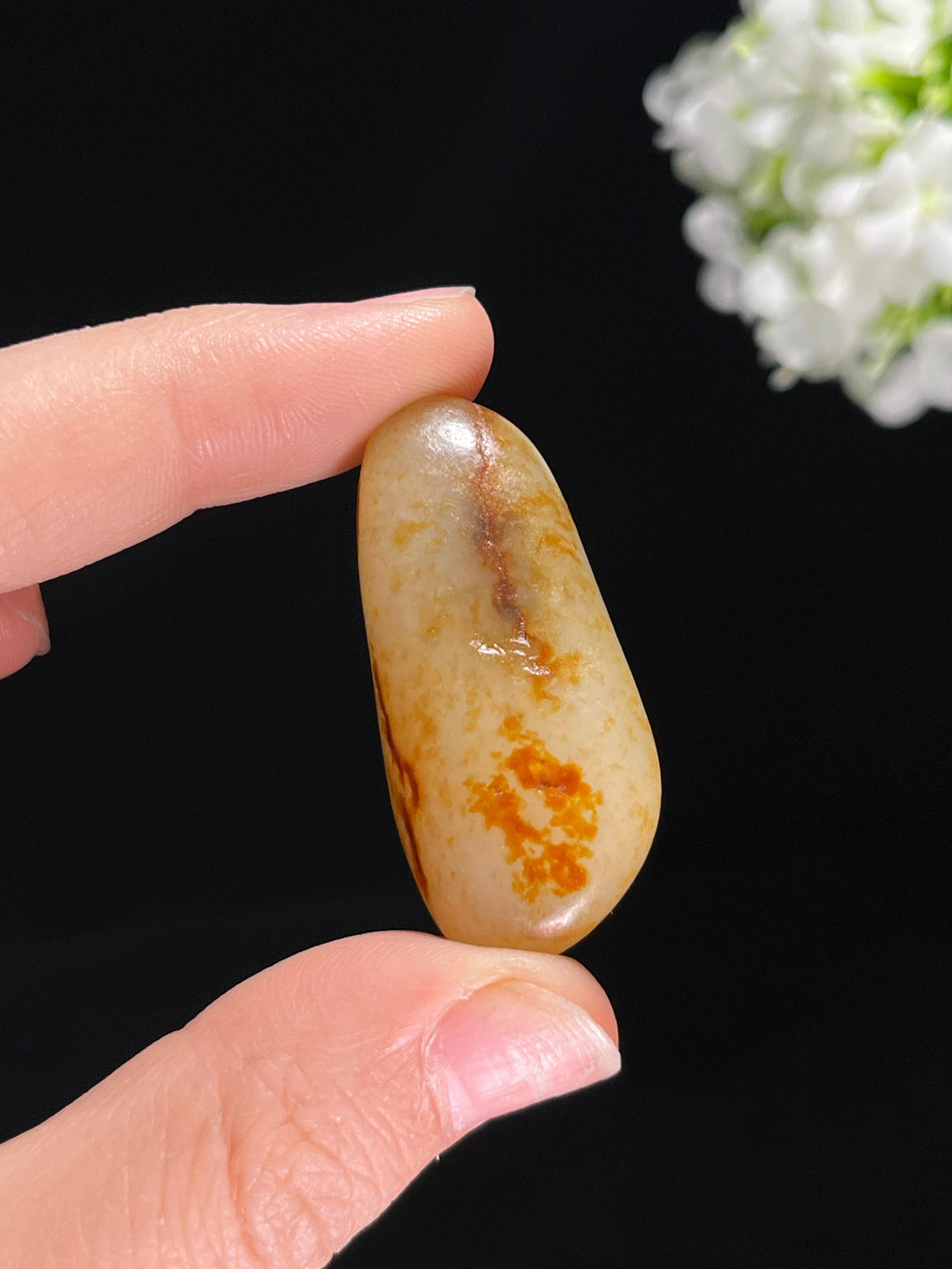 新疆和田玉洒金皮籽料原石（yc255430）