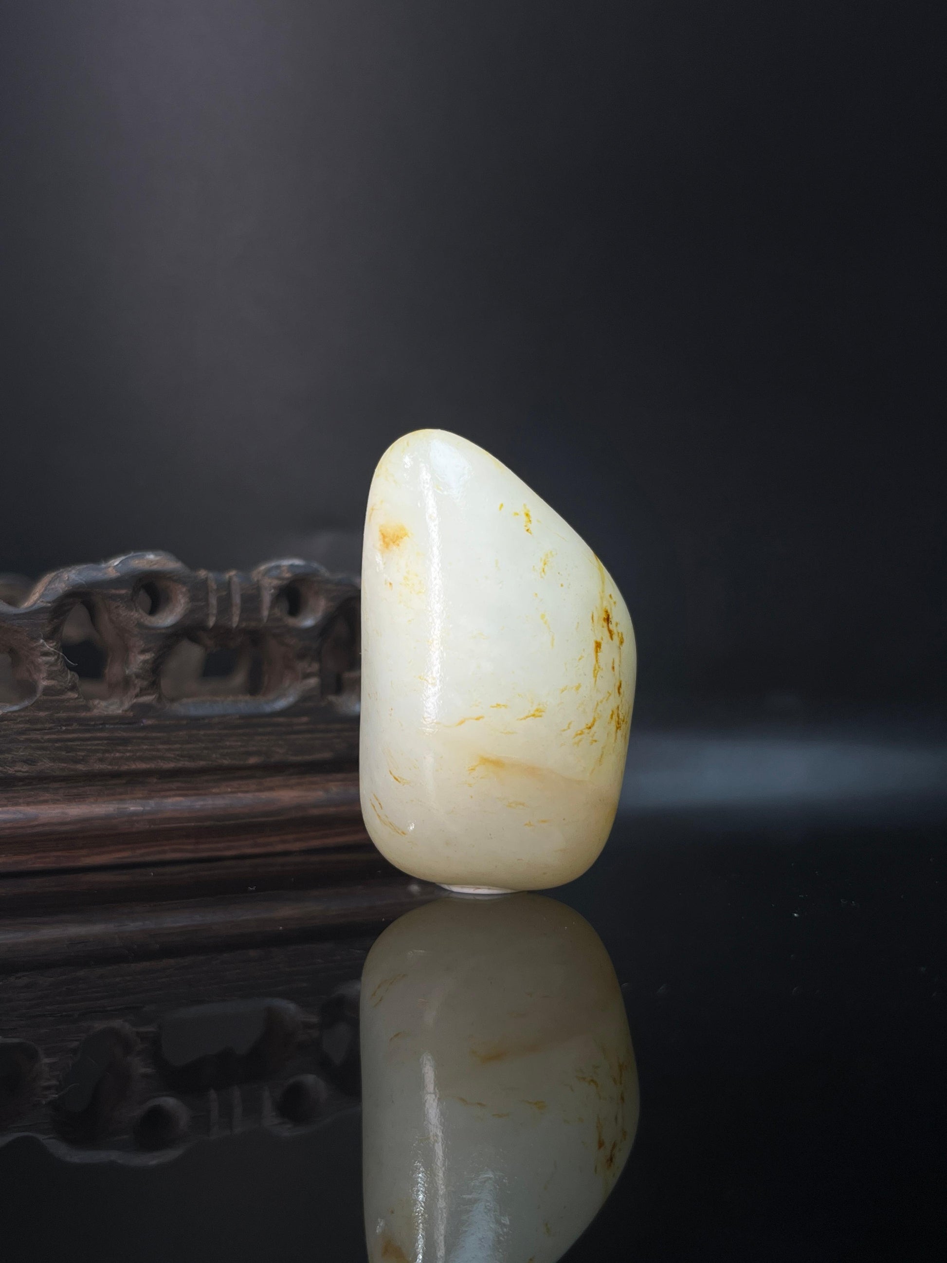 新疆和田玉籽料原石洒金皮挂件2（yc236584）