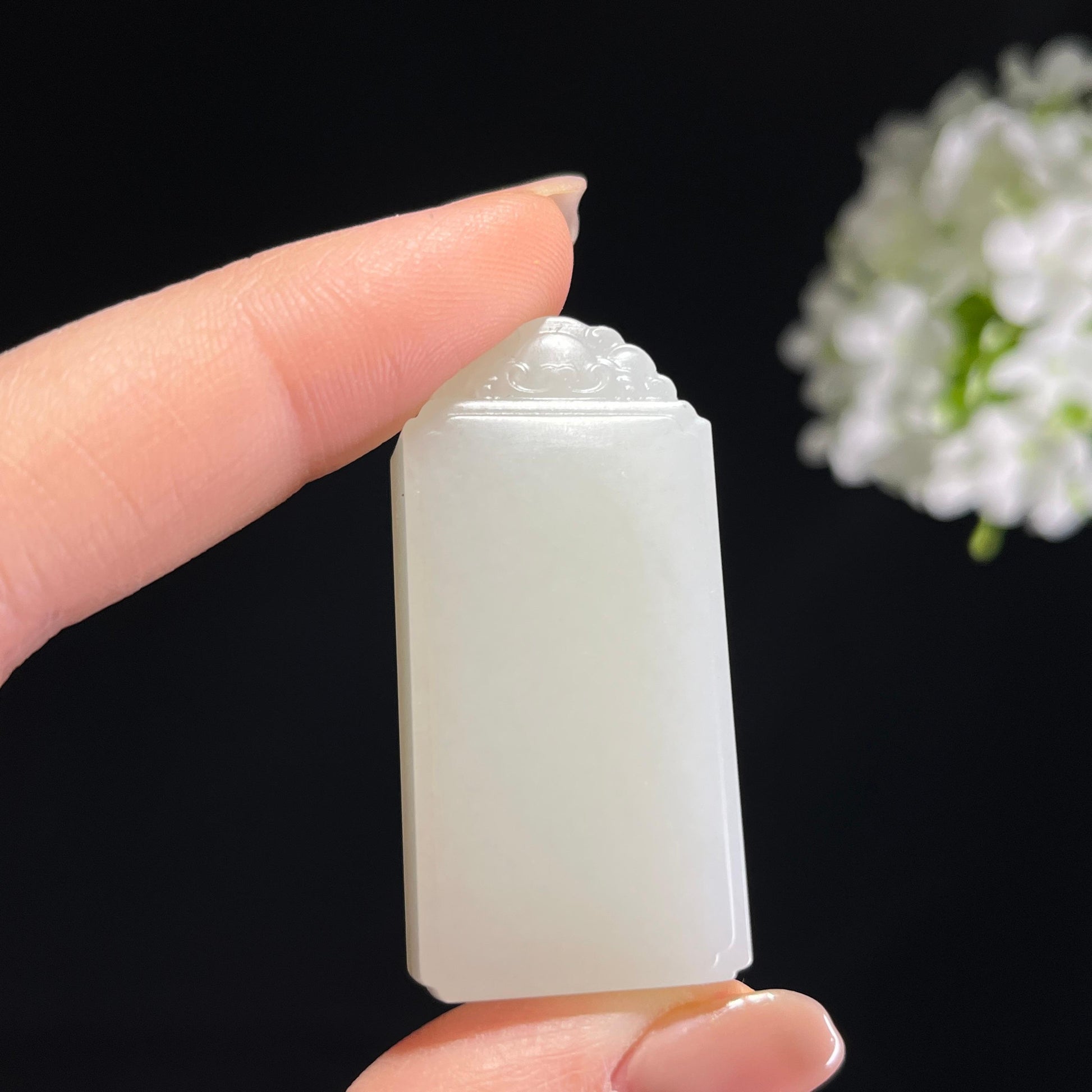 和田玉白玉籽料无事牌（yc372663）