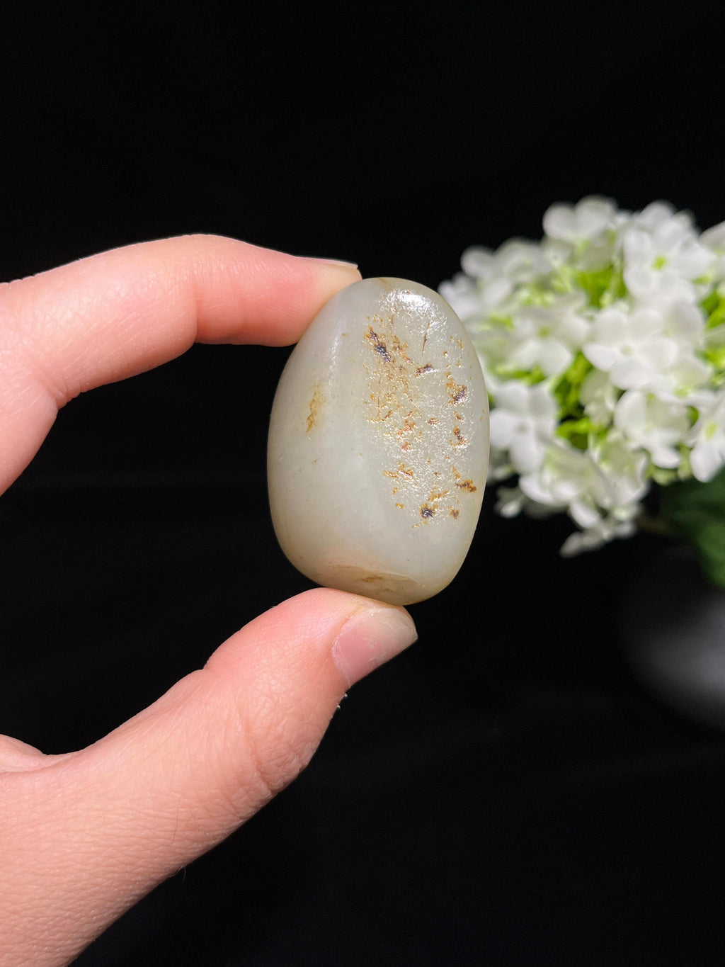 和田玉多皮色（洒金皮、黑皮）籽料原石（yc249925）