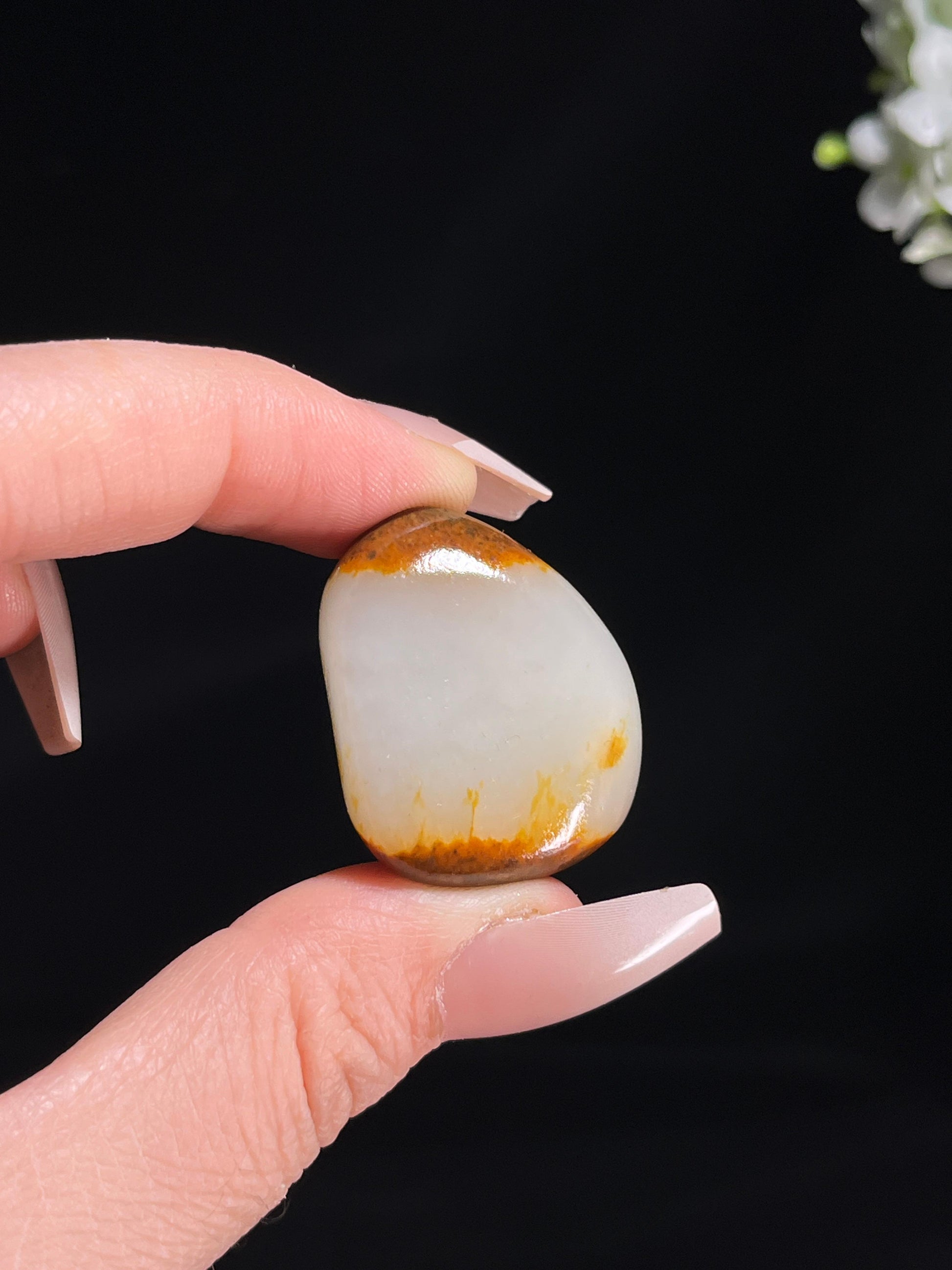 和田玉收藏级红皮白肉“天地皮”籽料原石（yc259705）