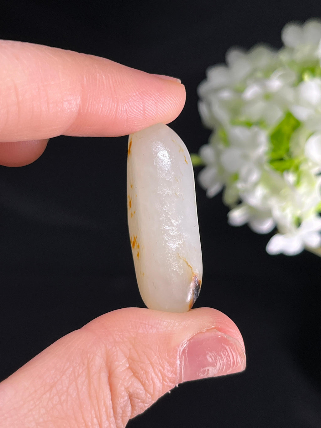 和田玉洒金皮白肉籽料原石（yc249841）