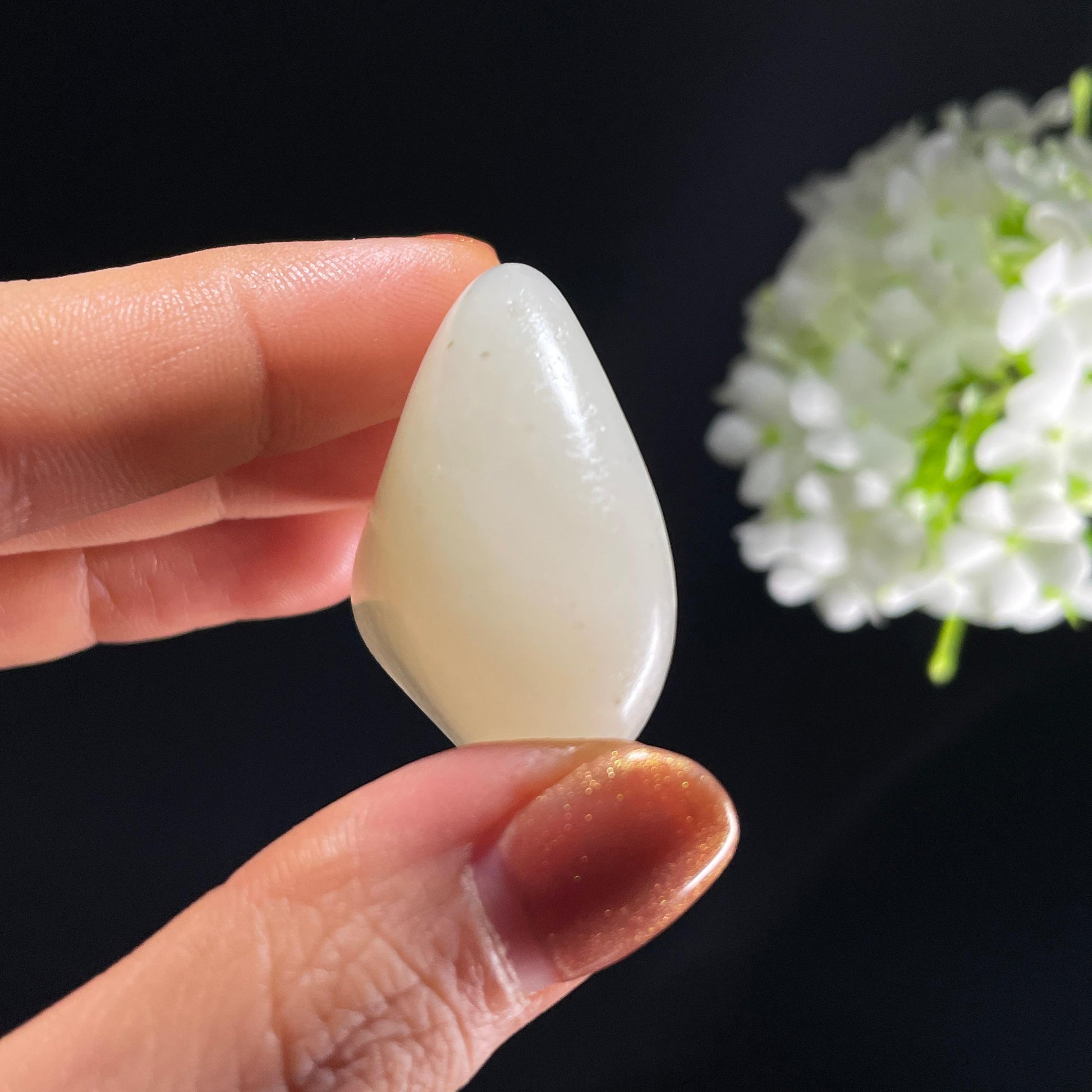 和田玉白玉“雪浪凝痕”光白籽料（yc392637）