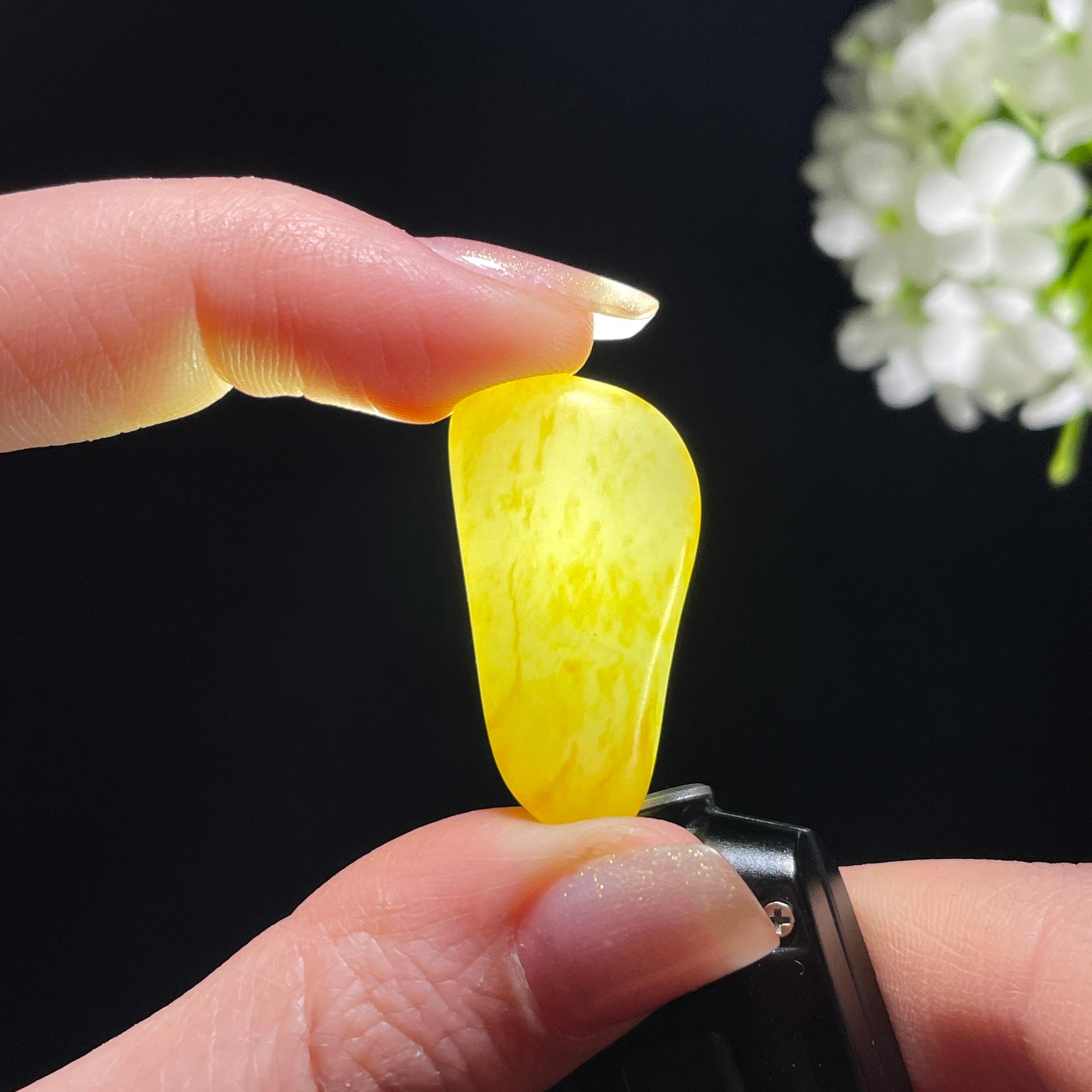 新疆天然和田玉白玉通体洒金皮精品籽料（yc363054）
