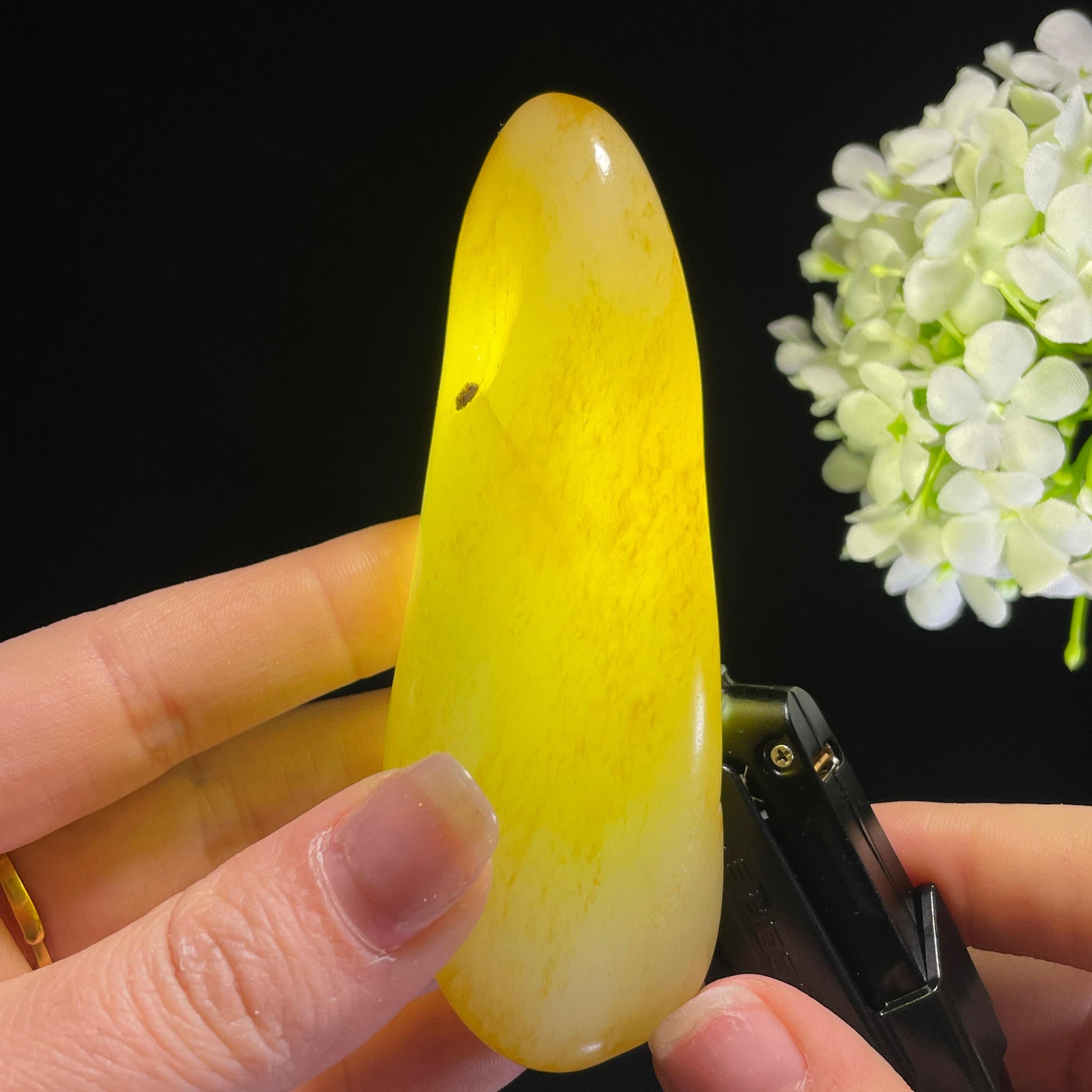 新疆天然和田玉“金风玉露”洒金皮籽料（yc317440）