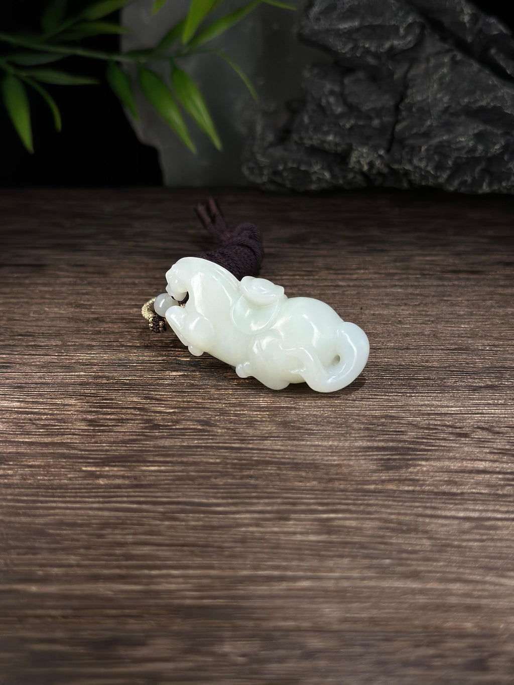 和田玉白玉马上有钱挂件（yc731761）
