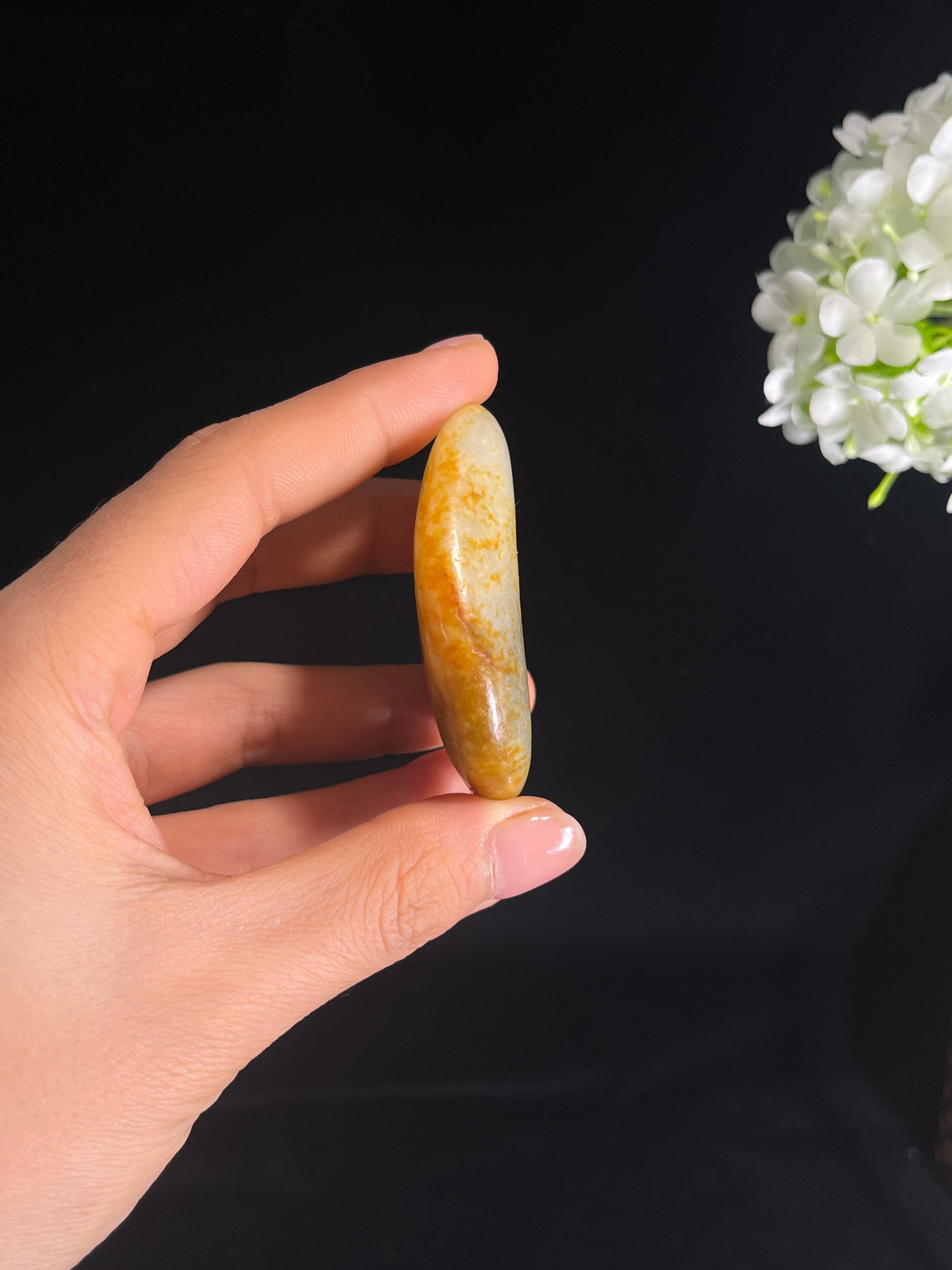 和田玉白玉洒金皮籽料原石（yc272434）