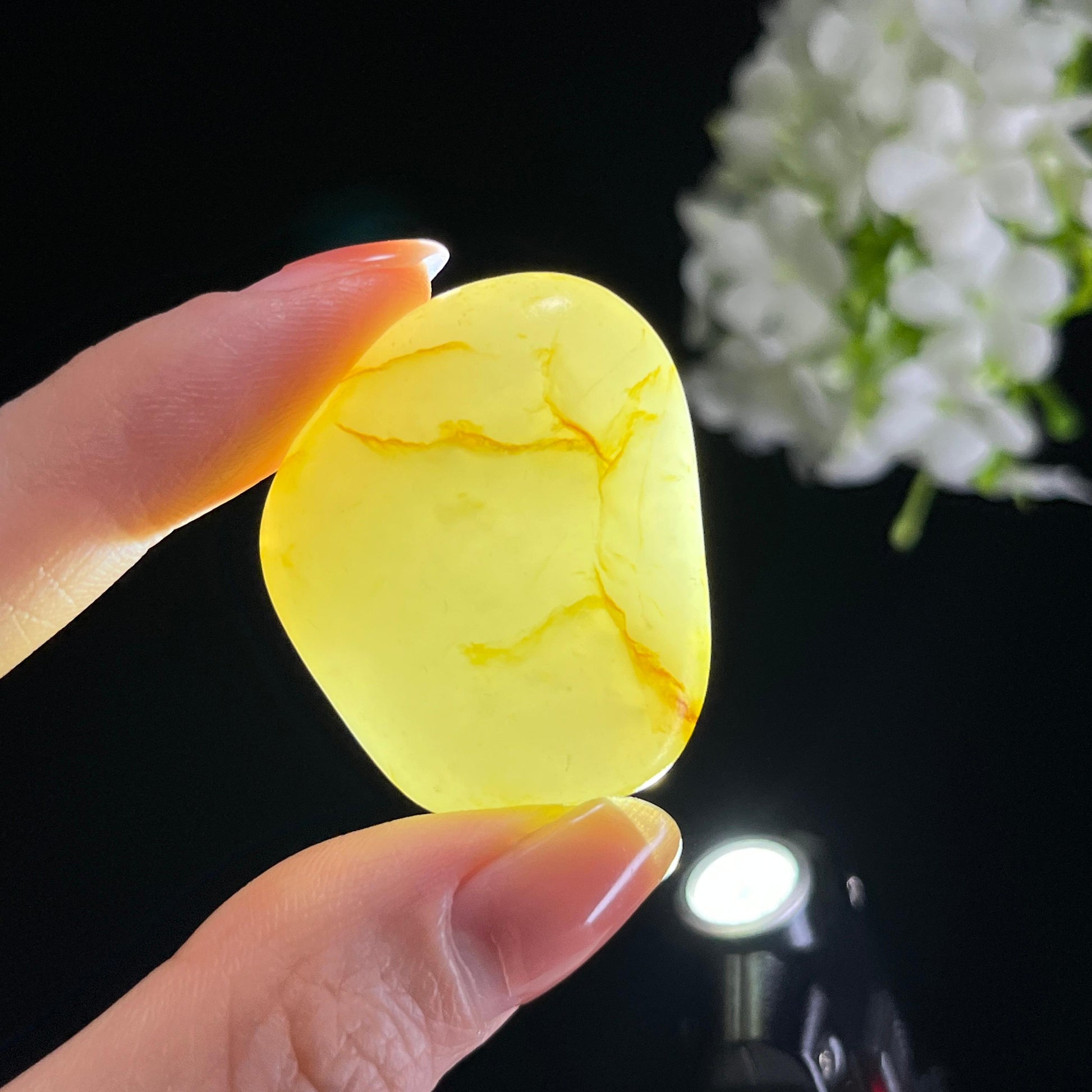 和田玉白玉“玉脉秋纹”洒金皮籽料（yc351424）