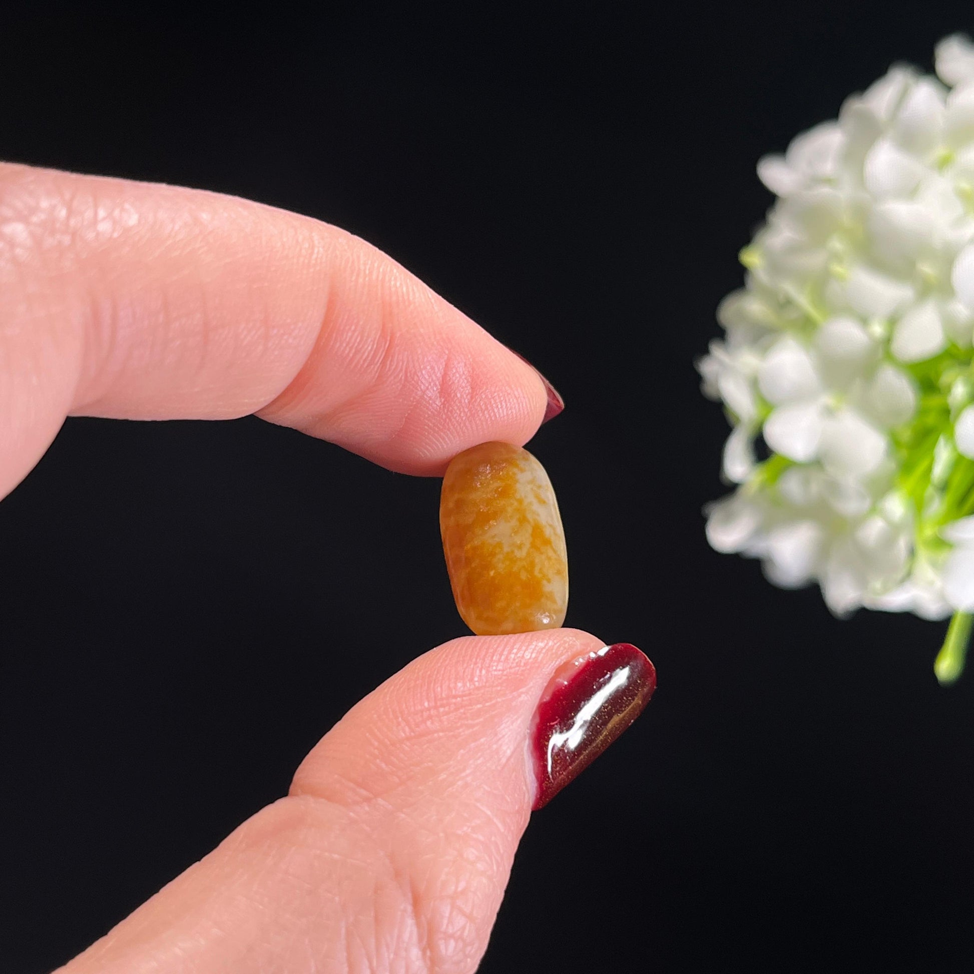 和田玉白玉通体洒金皮精品小籽（yc336402）