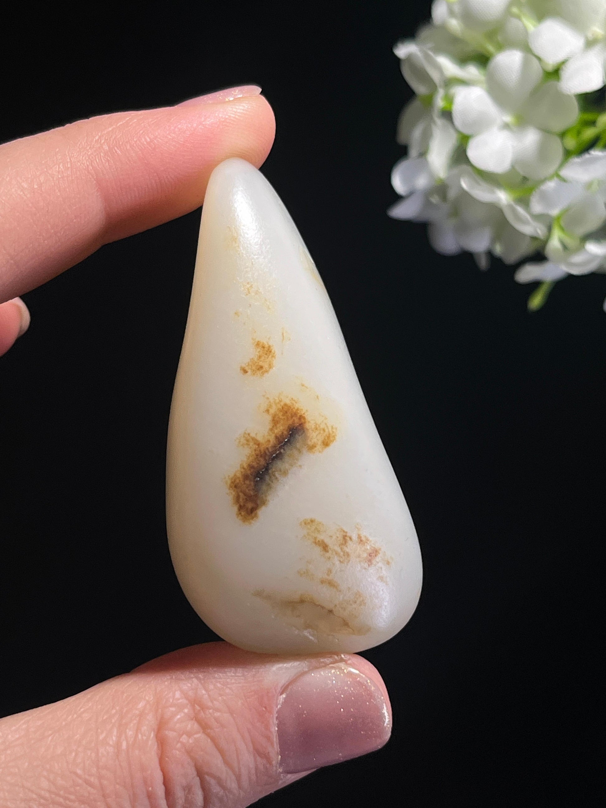 和田玉收藏级羊脂白玉籽料原石（yc262751）