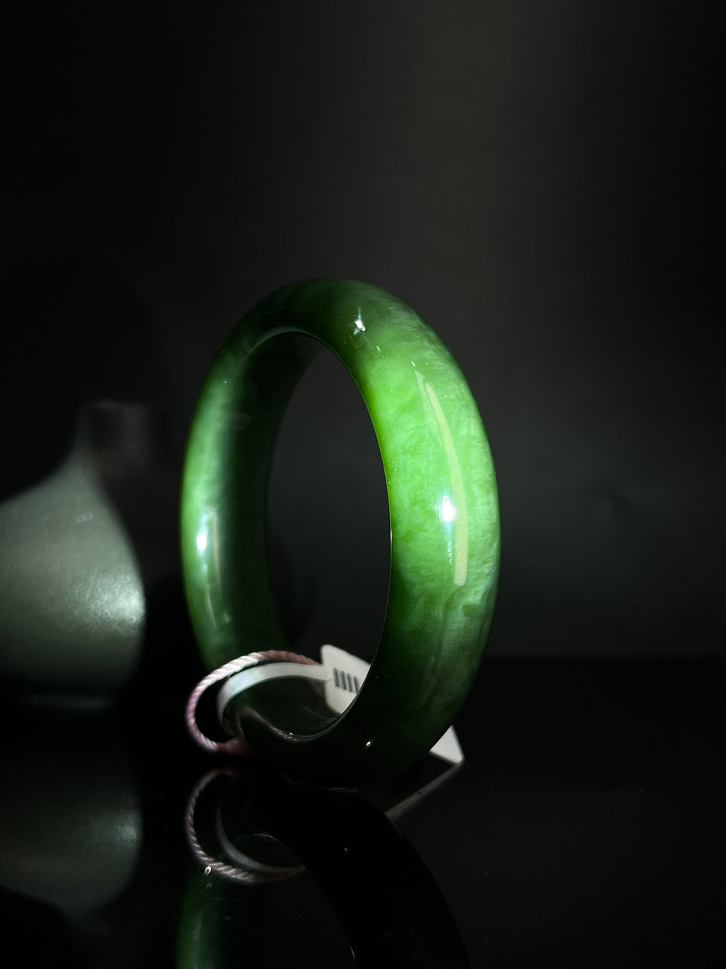 和田玉碧玉手镯（卡56）（yc242060）