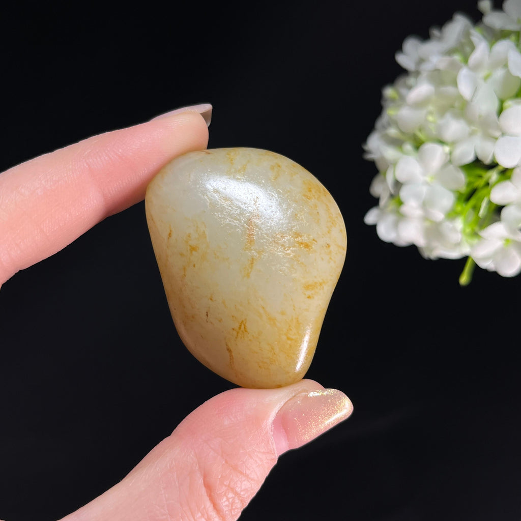 和田玉白玉“玉间秋信”洒金皮籽料（yc350306）