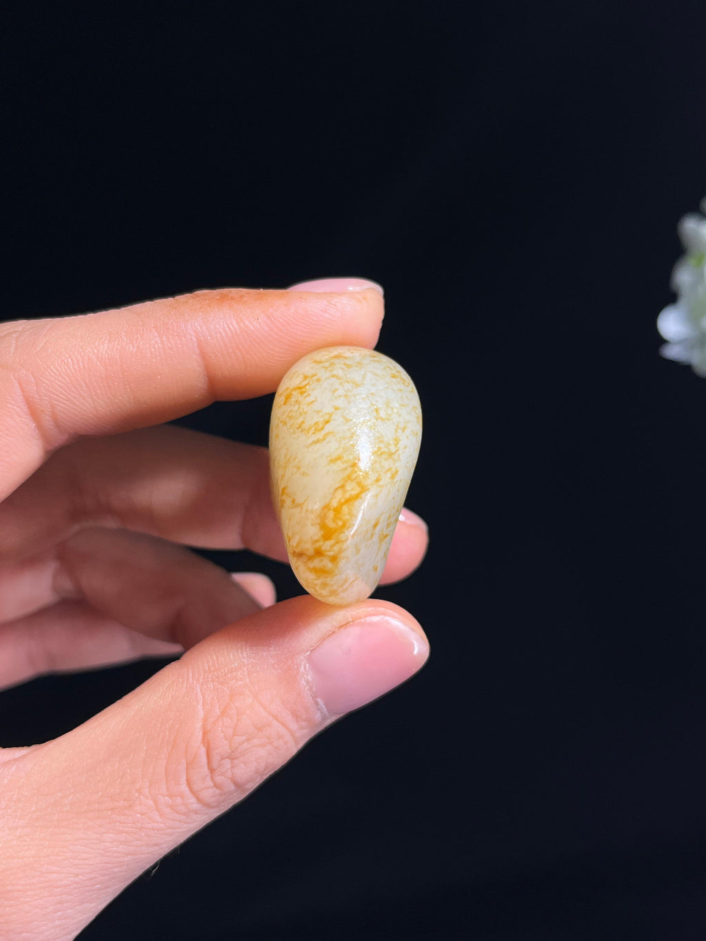 新疆天然和田玉白玉洒金皮籽料原石（yc263883）