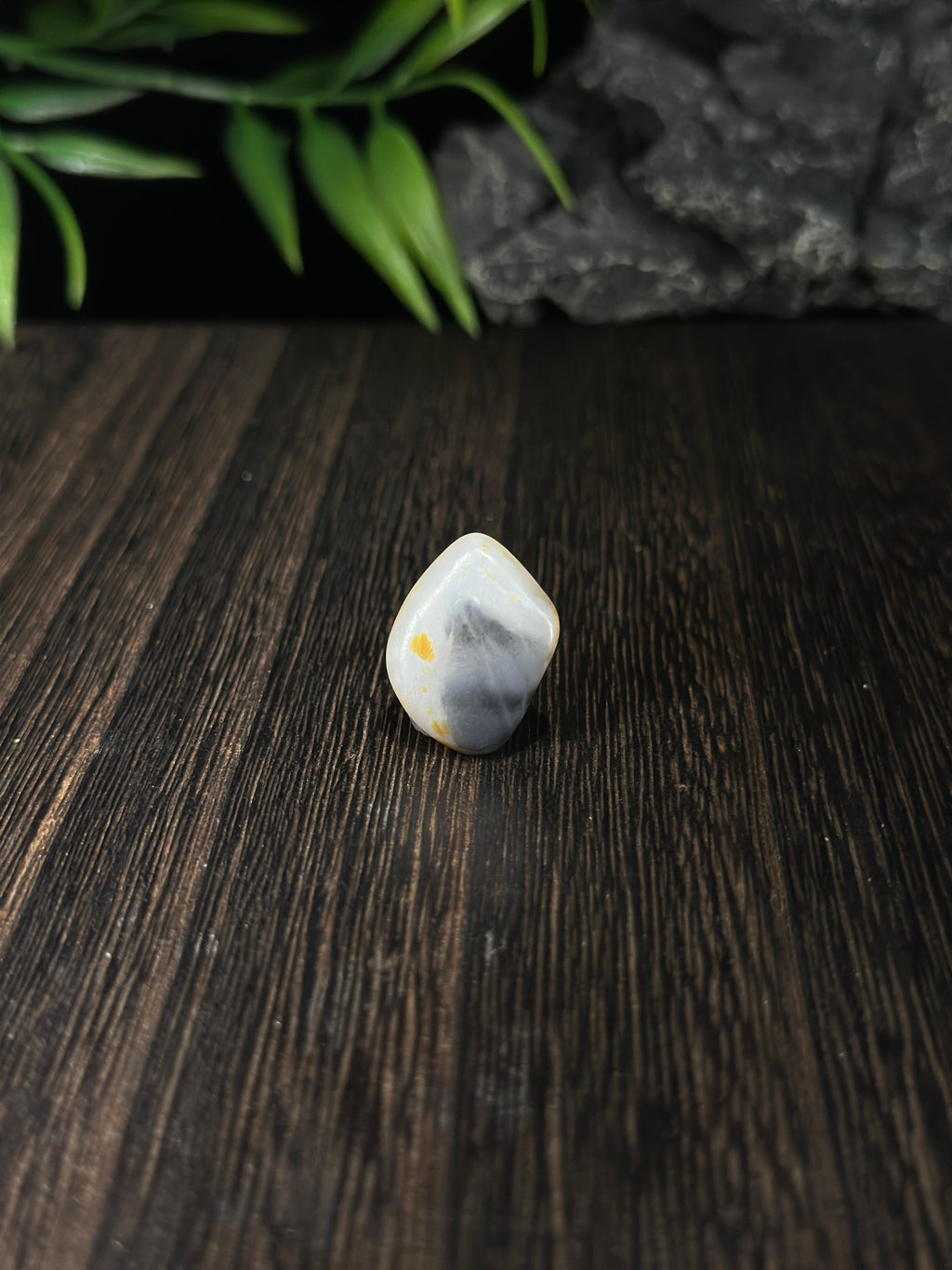 新疆和田玉青花洒金皮戒面籽（yc714480）