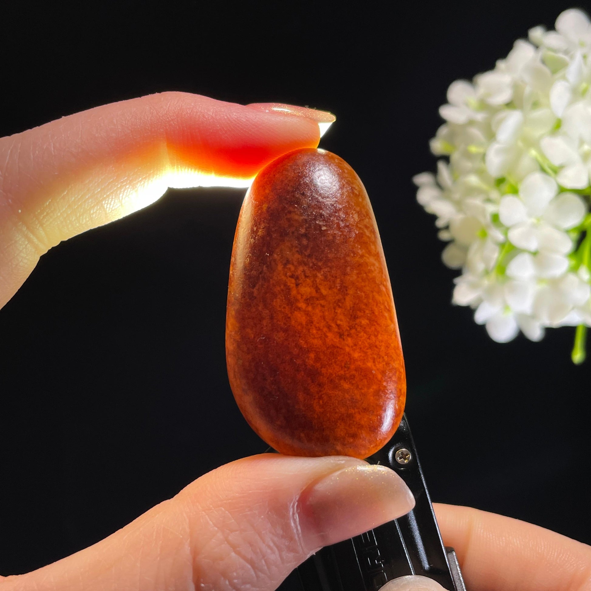 和田玉暖白种黄沁“金乌衔玉”籽料原石（yc311841）