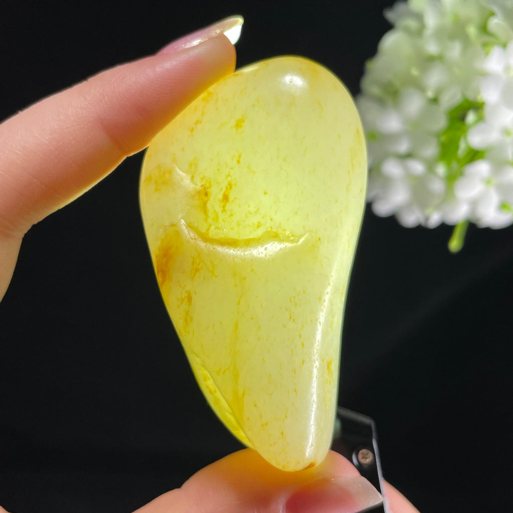 和田玉白玉“轻金拂霜”洒金皮籽料（yc394226）