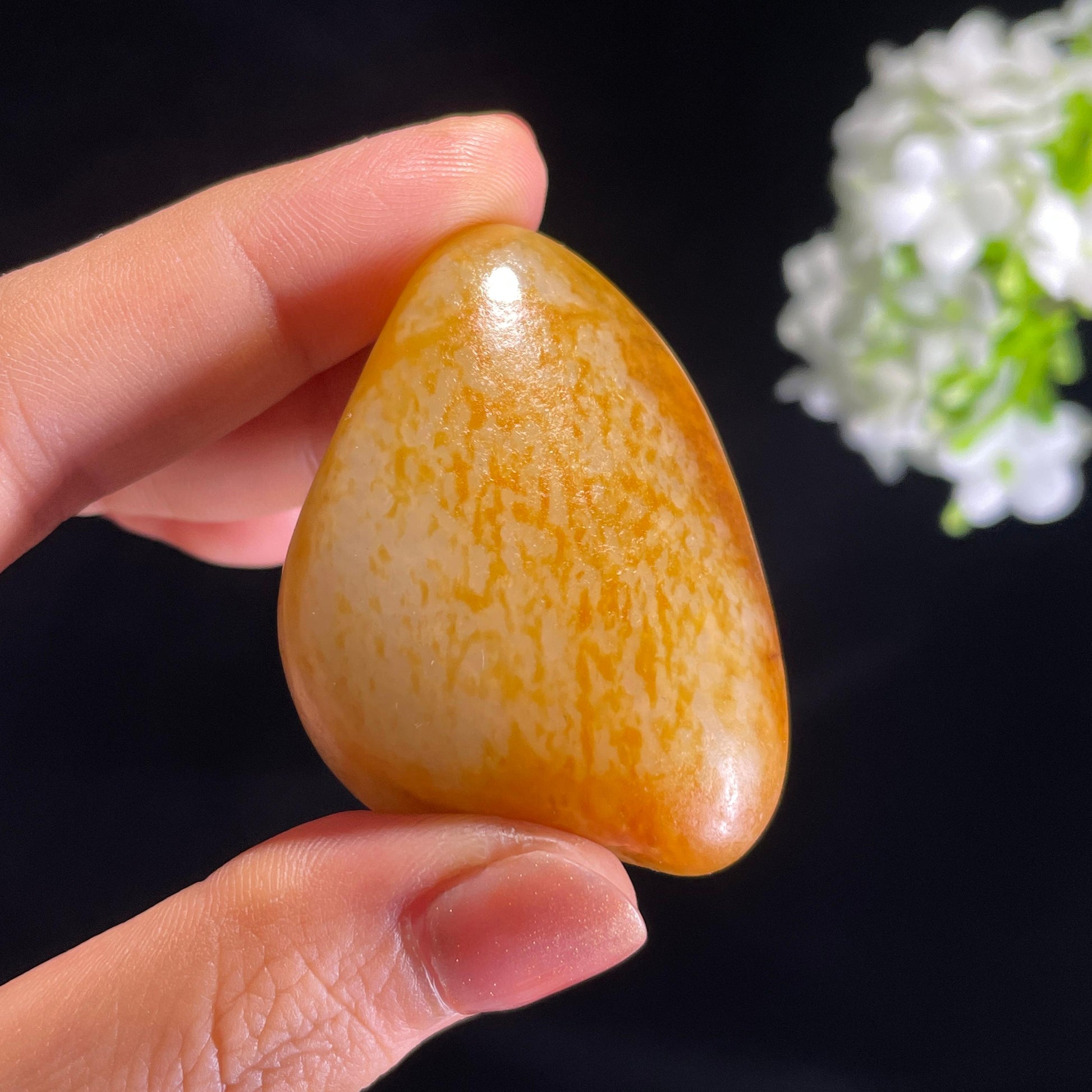 和田玉“金衣润玉”白玉通体洒金皮籽料（yc426946）