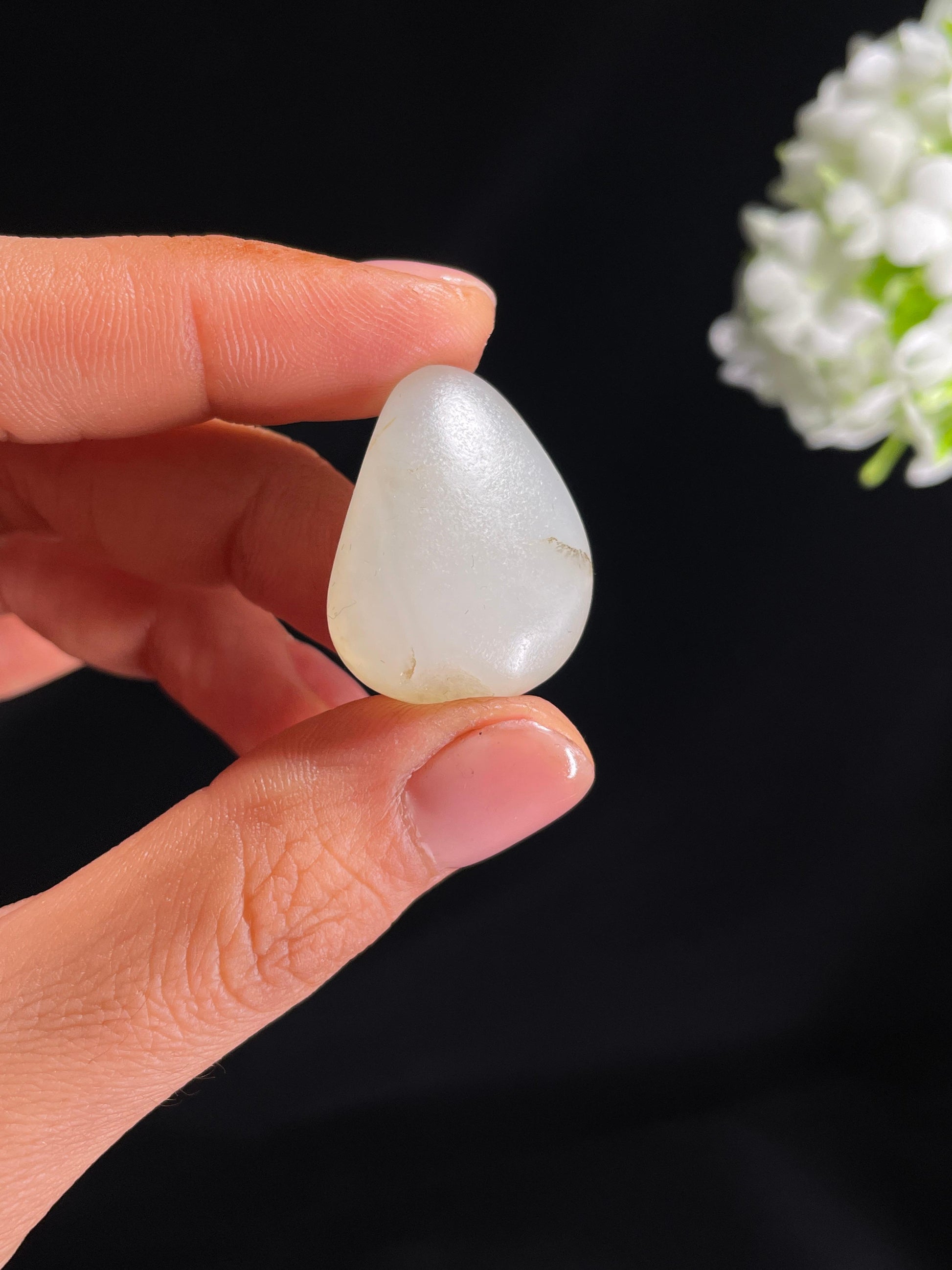 和田玉光白籽料原石（yc265499）