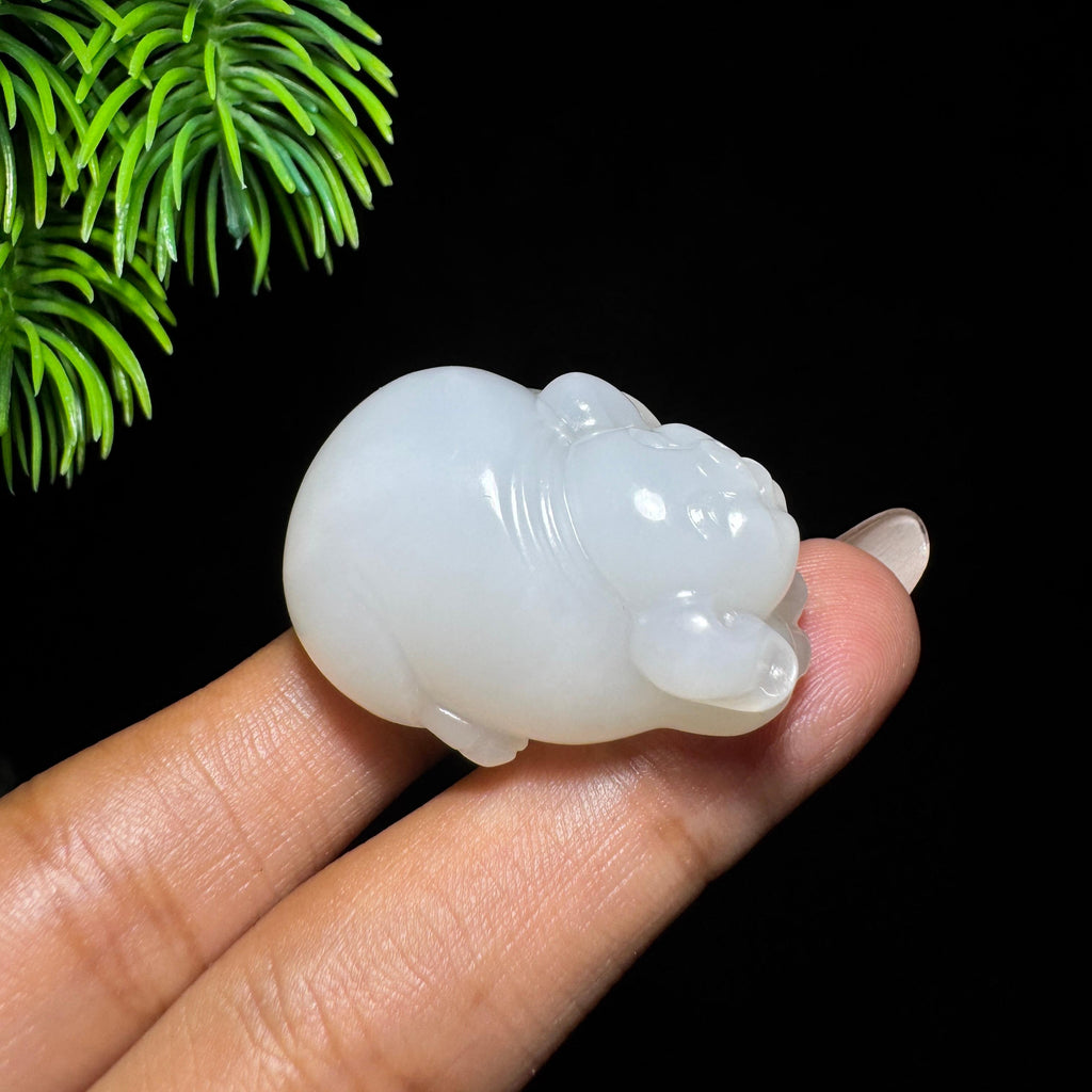 和田玉山料白玉猪（yc714986）
