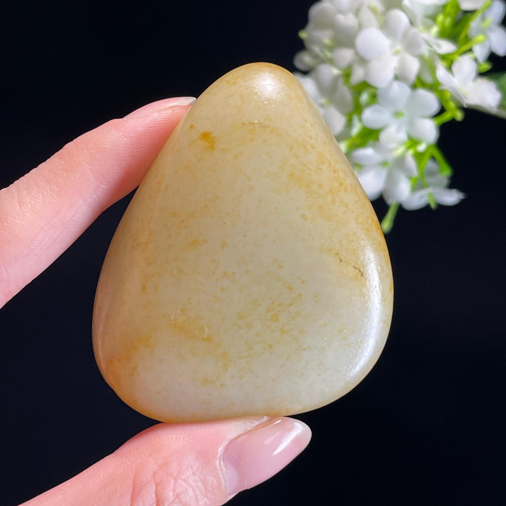 和田玉白玉“星点落玉”洒金皮籽料（yc337999）