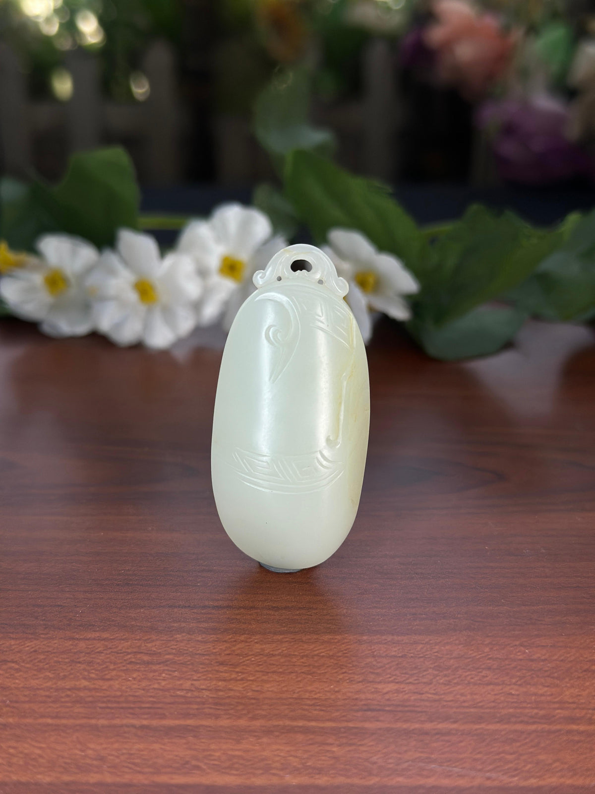 新疆和田玉精品籽料白玉弥勒佛挂件（yc710774）