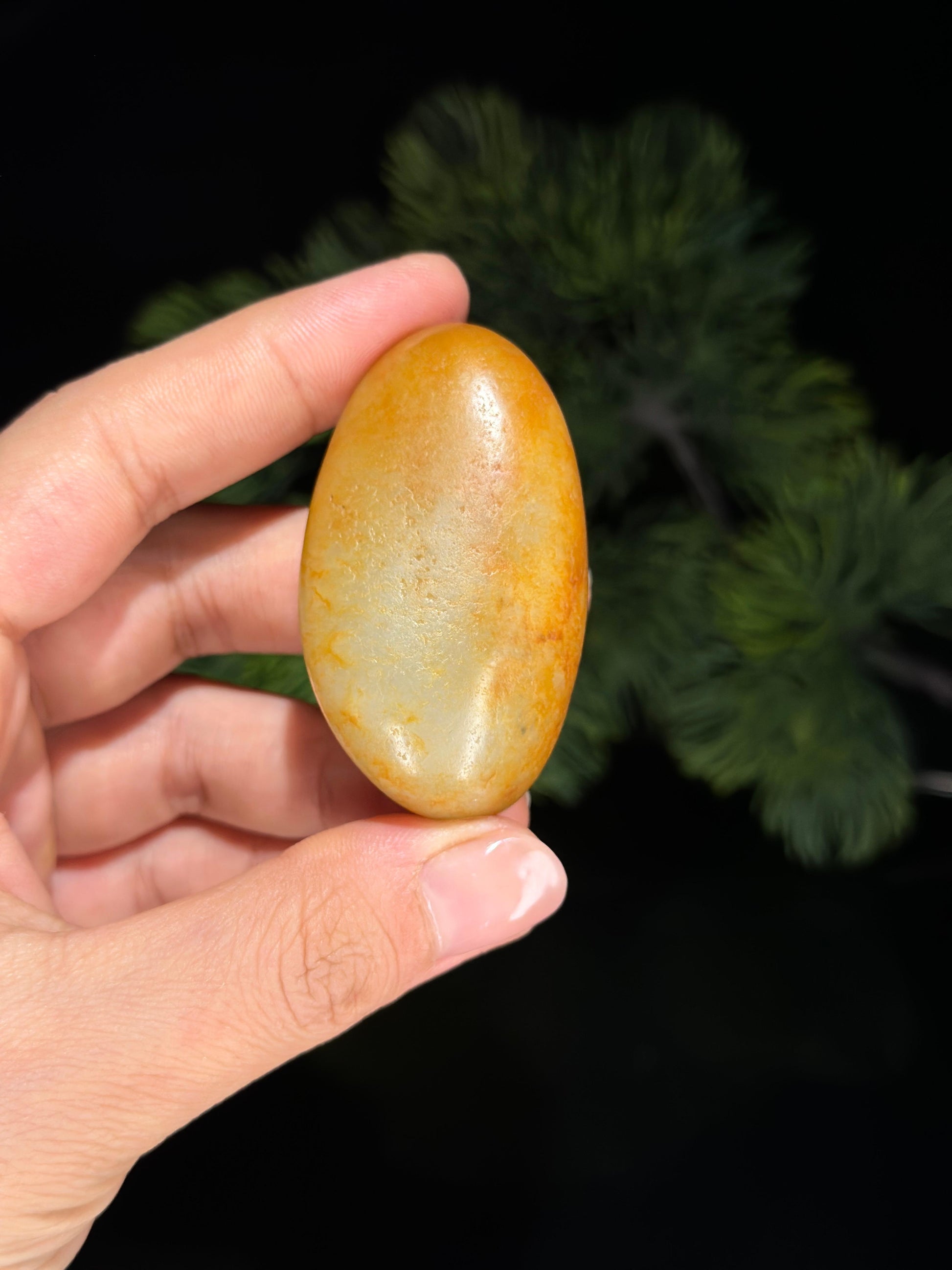 新疆和田玉白玉满洒金皮珍品挂件手把件两用籽（yc506932）