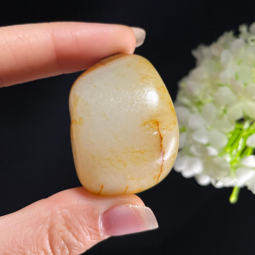 和田玉白玉“金笺浅痕”洒金皮籽料（yc392719）