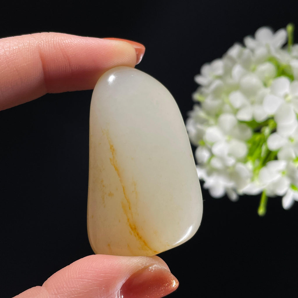 和田玉白玉“沙丘月光”洒金皮籽料（yc318167）