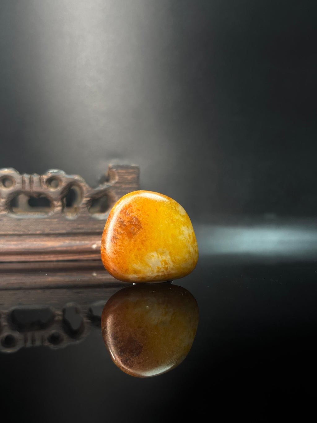 新疆和田玉籽料原石金包银挂件（yc236580）