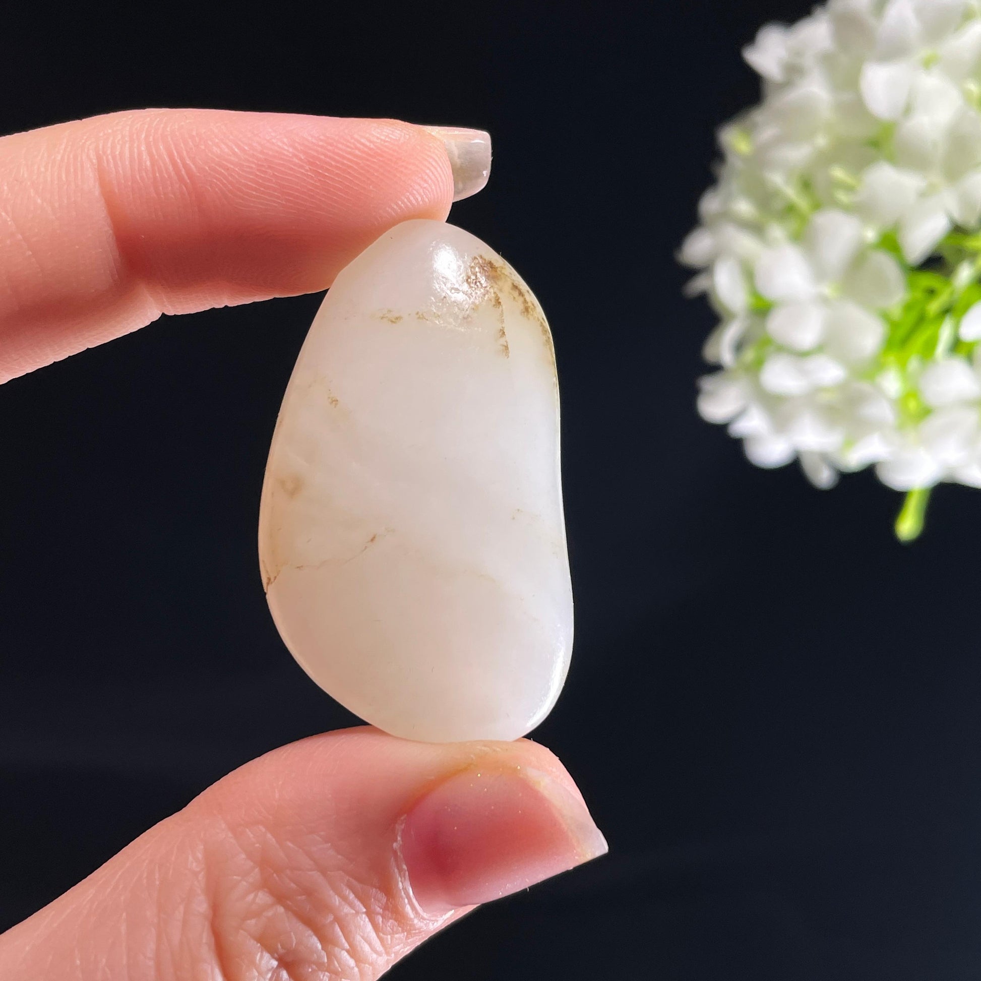 和田玉白玉“映雪秋晖”秋梨皮籽料（yc408779）