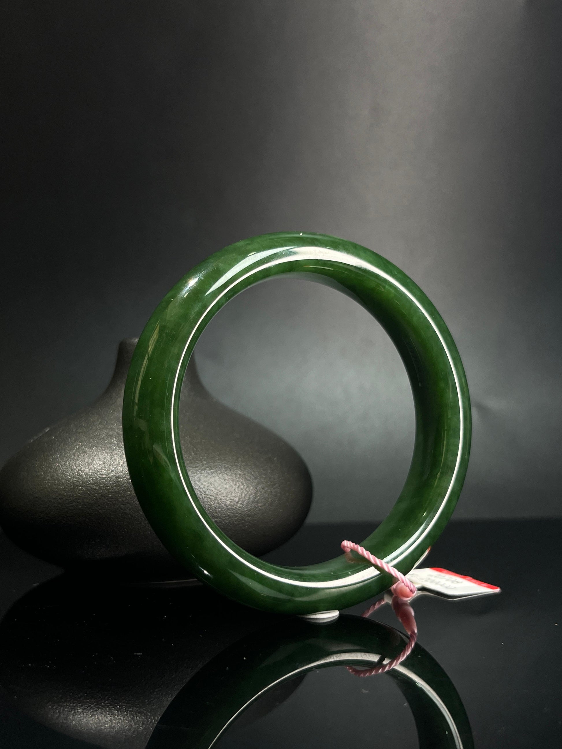 和田玉碧玉手镯（卡61）（yc242061）