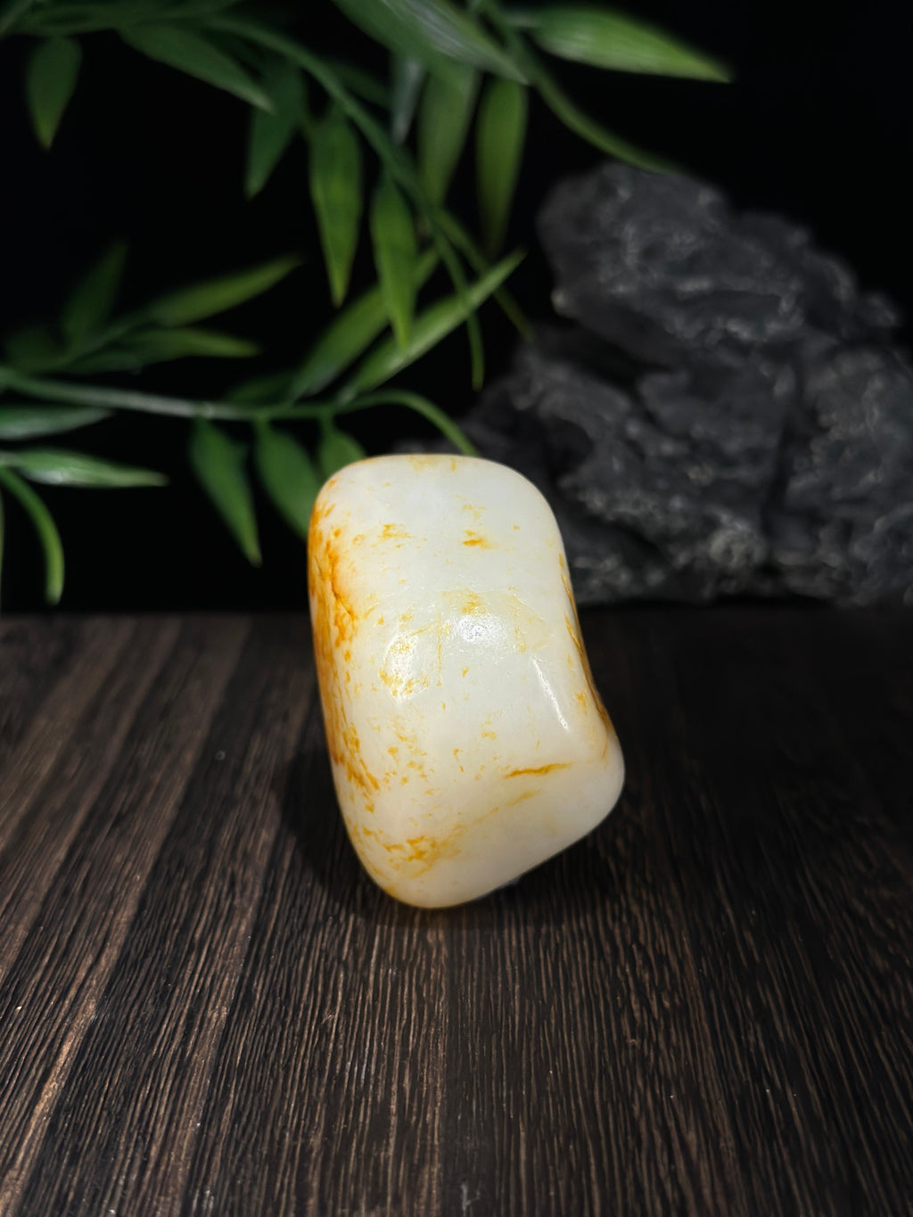 新疆和田玉珍品白玉洒金皮籽料手把件（yc698547）