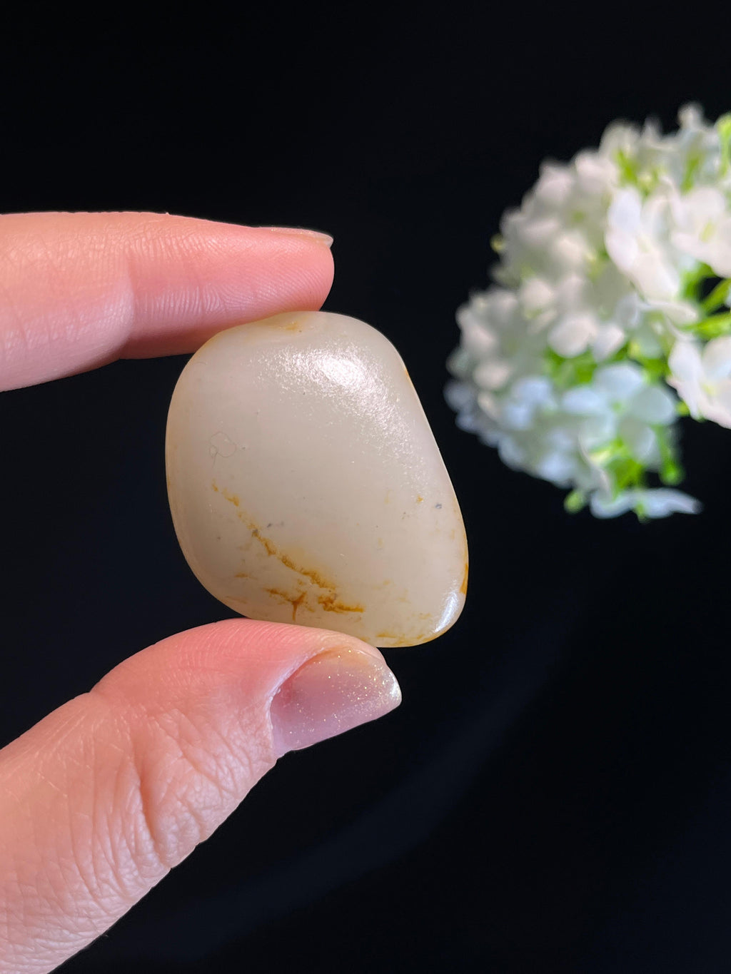 新疆天然和田玉洒金皮籽料原石（yc274676）