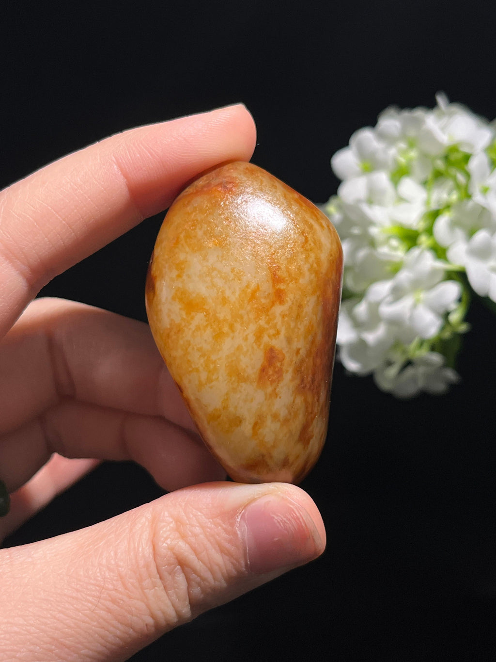 天然和田玉洒金皮“如丝如缕”籽料原石（yc259455）