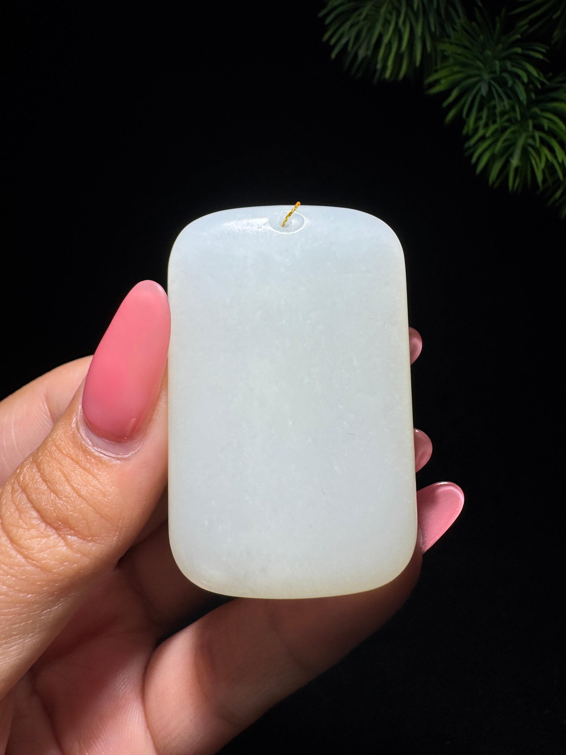 和田玉白玉无事牌（yc700773）