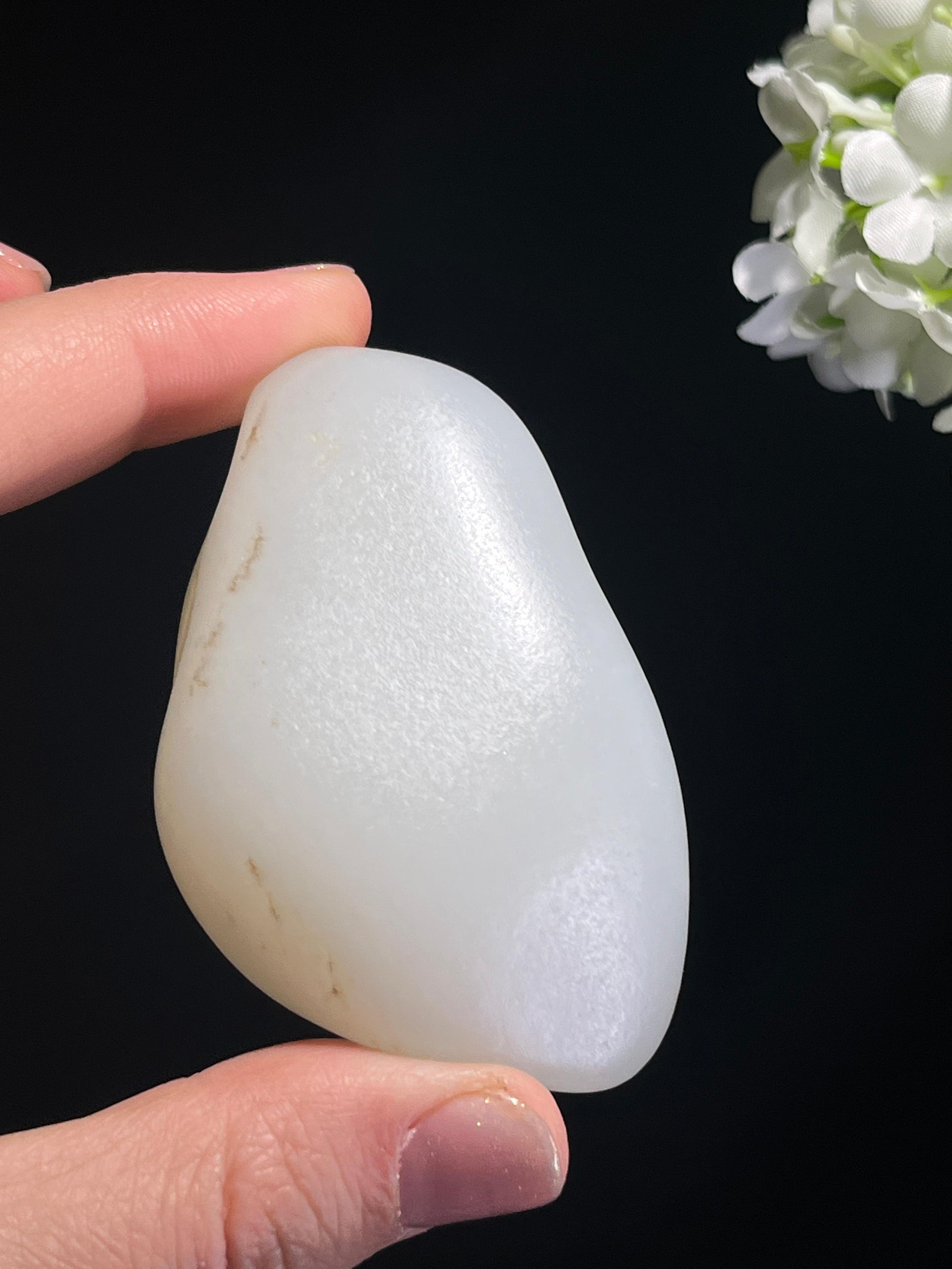和田玉收藏级羊脂白玉籽料原石（yc262843）