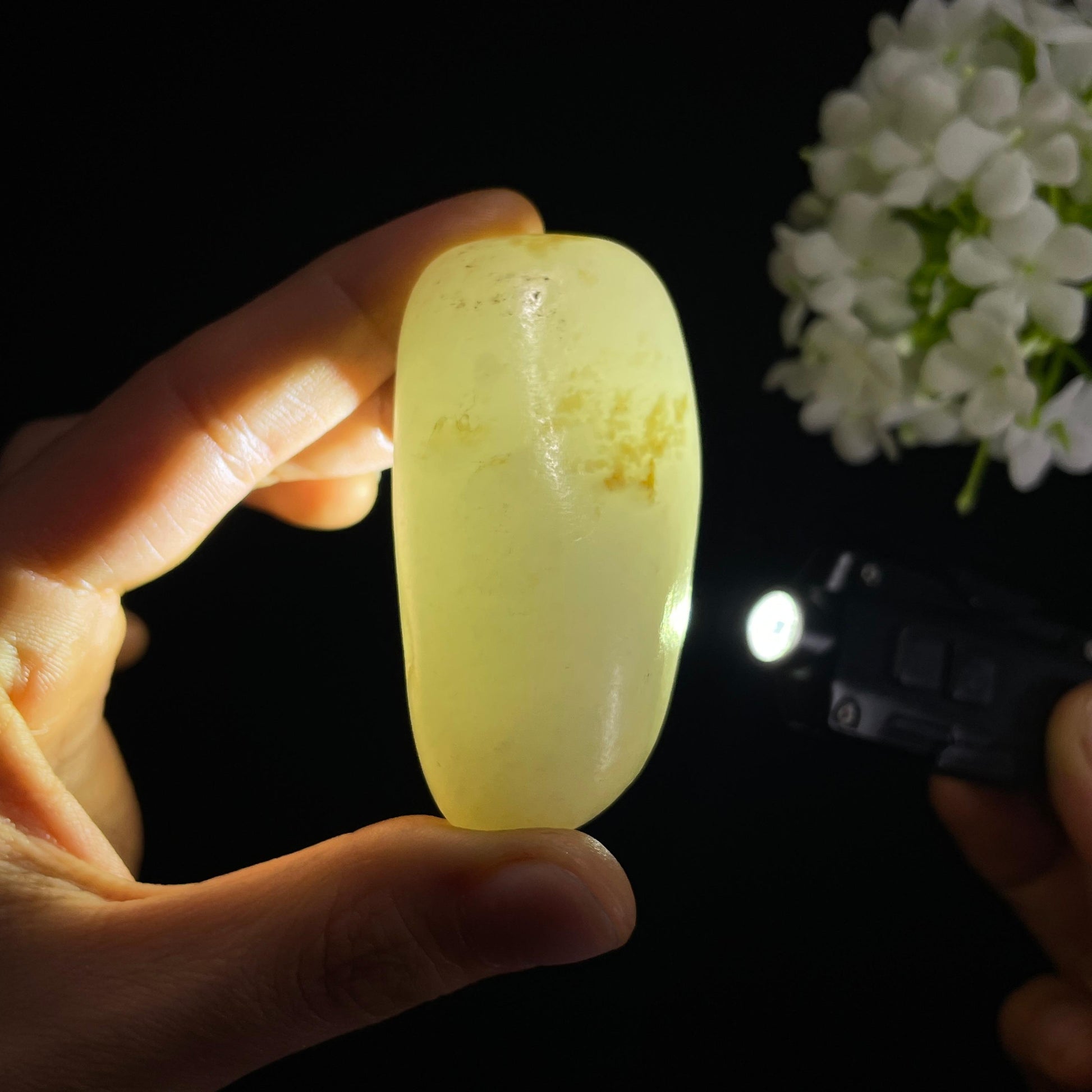 和田玉白玉“玉雪天成”洒金皮籽料（yc314474）