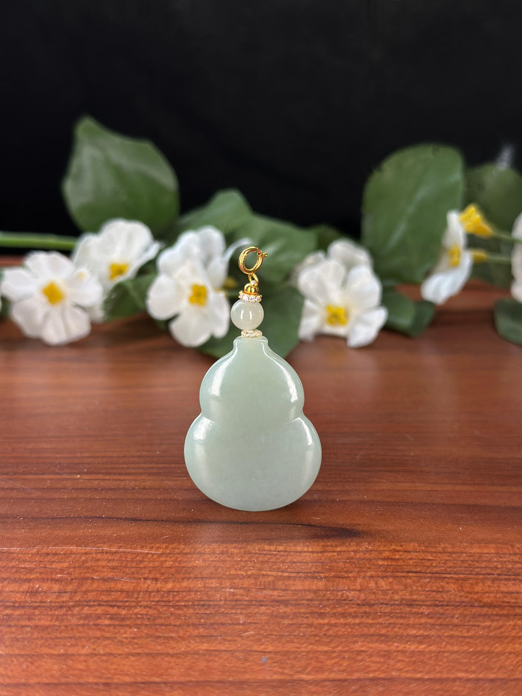 和田玉925银且末蓝葫芦吊坠（yc725846）