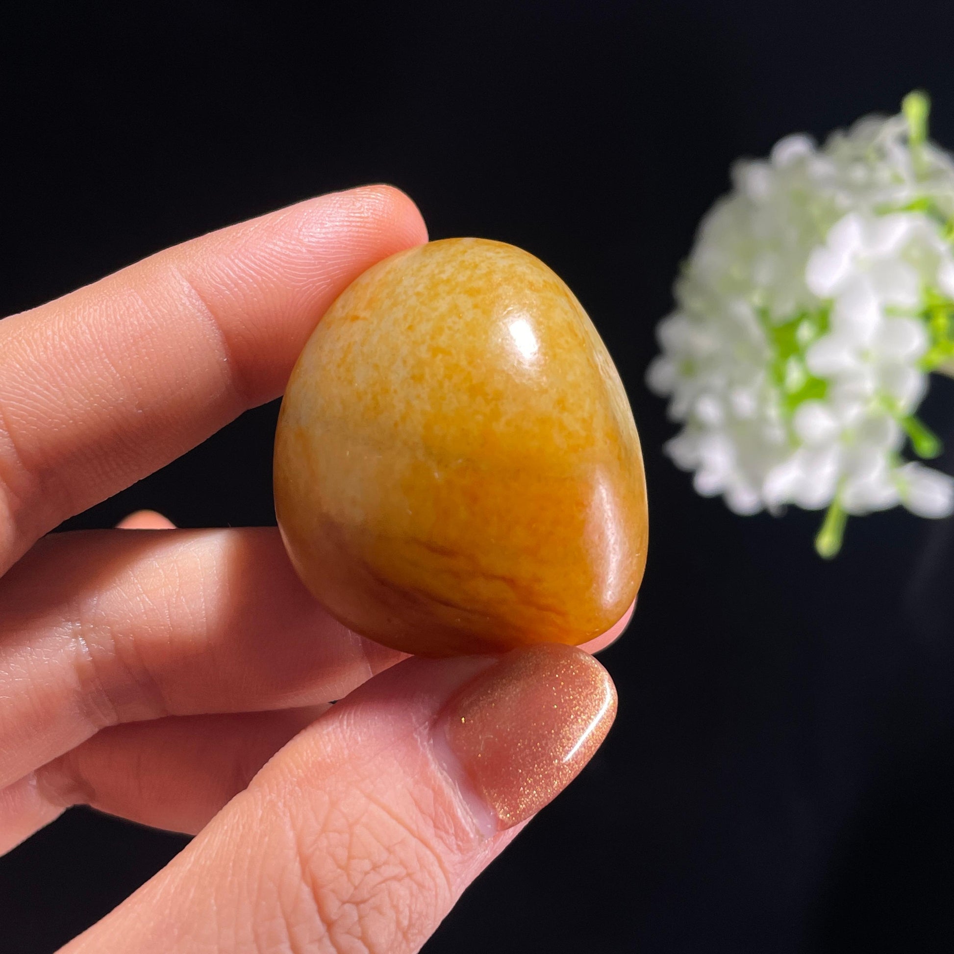 和田玉白玉“金晕含章”通体洒金皮红皮籽料（yc387251）