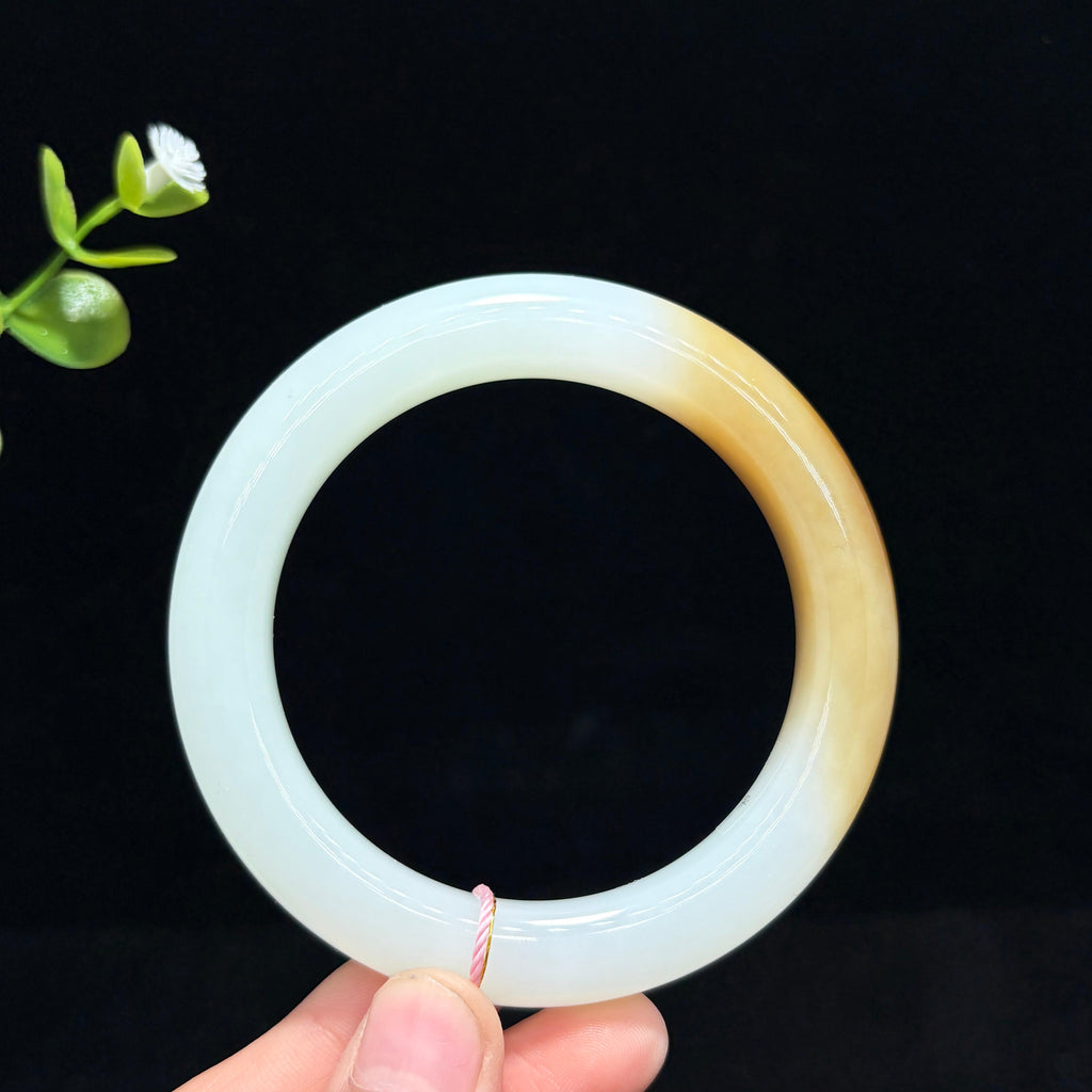 高品质新疆羊脂糖白玉手镯（yc783791）