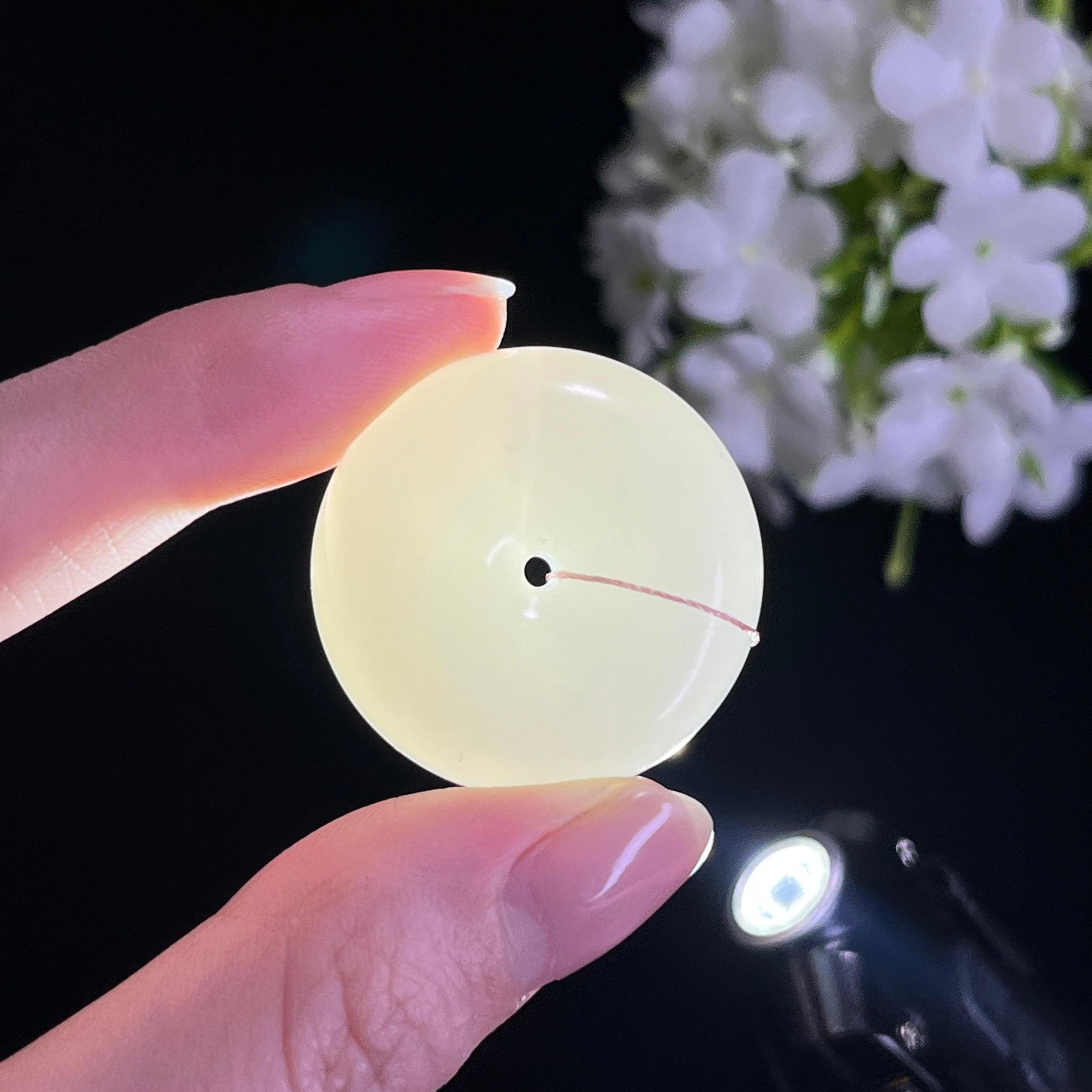 和田玉羊脂白玉平安扣（yc330139）