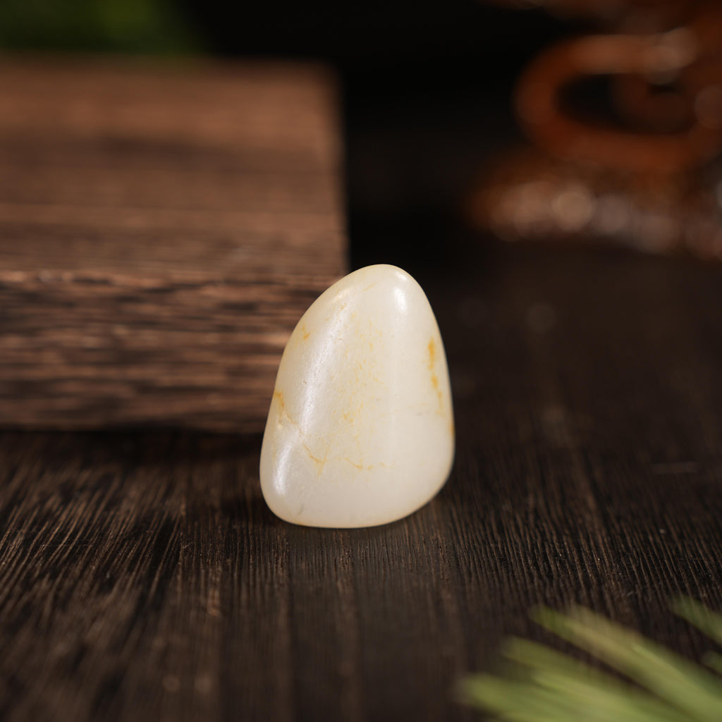 新疆和田玉“玉丘点金”白玉洒金皮籽料（yc456650）