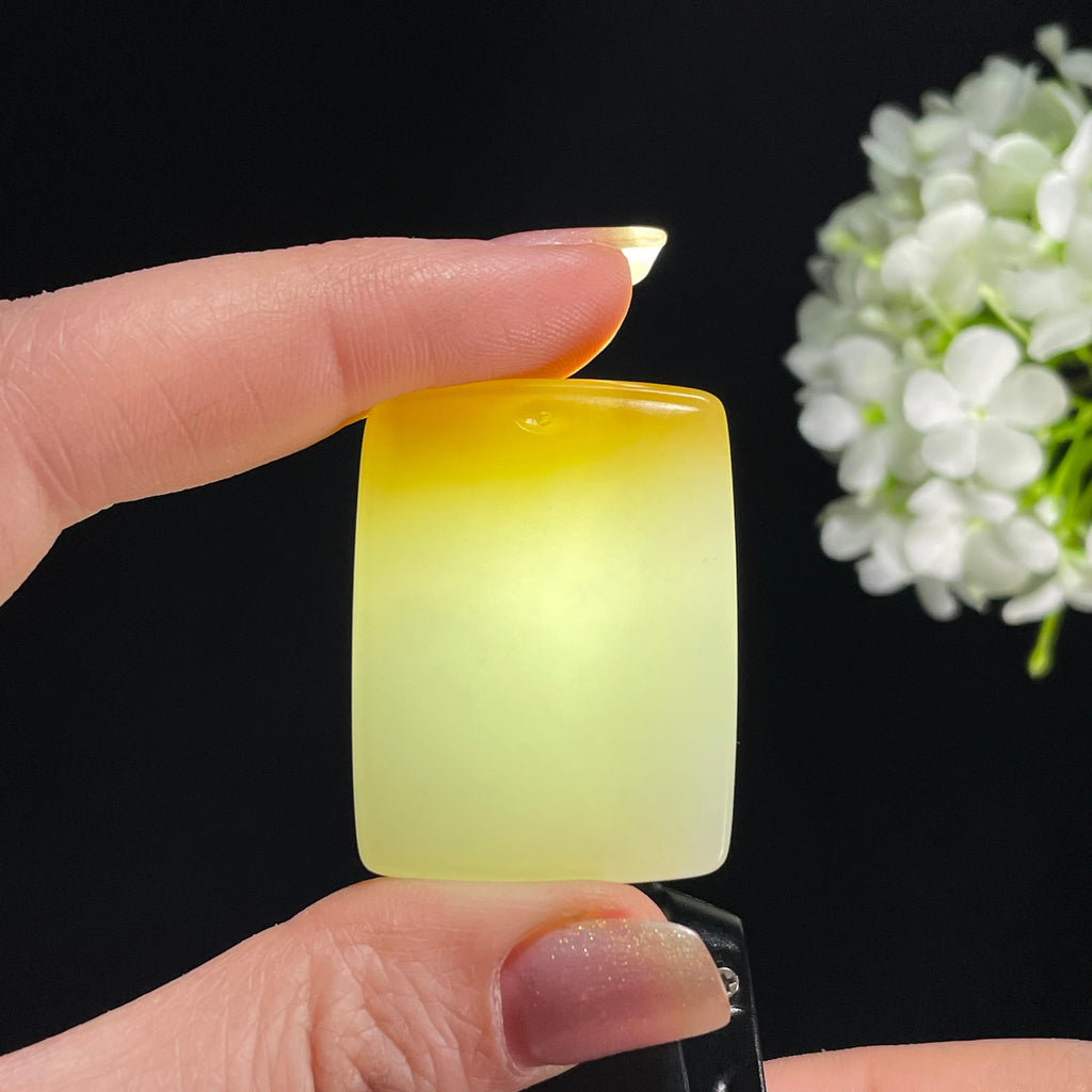和田玉糖白玉平安无事牌（yc363575）