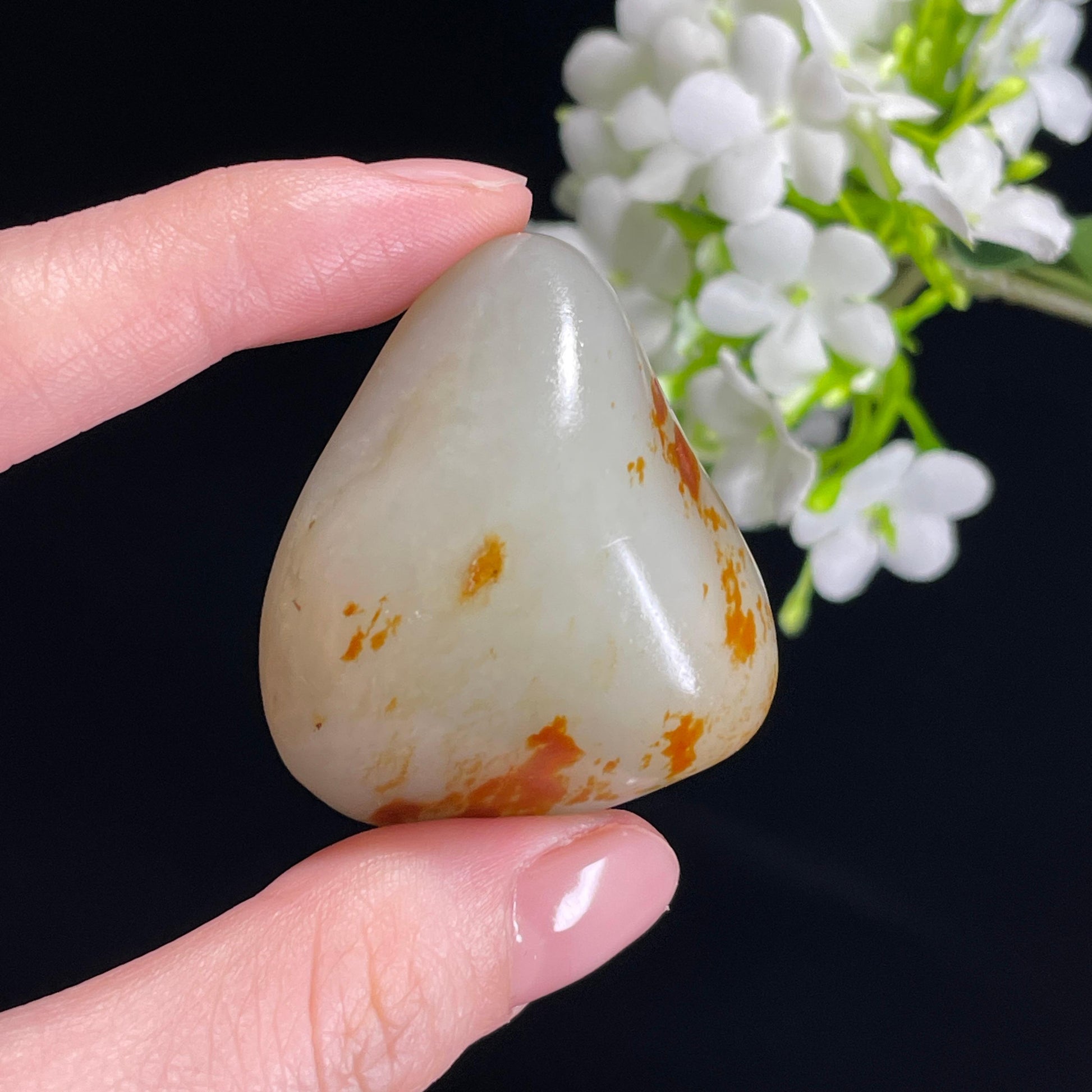 和田玉青白玉“云蒸霞蔚”聚红皮籽料（yc330400）