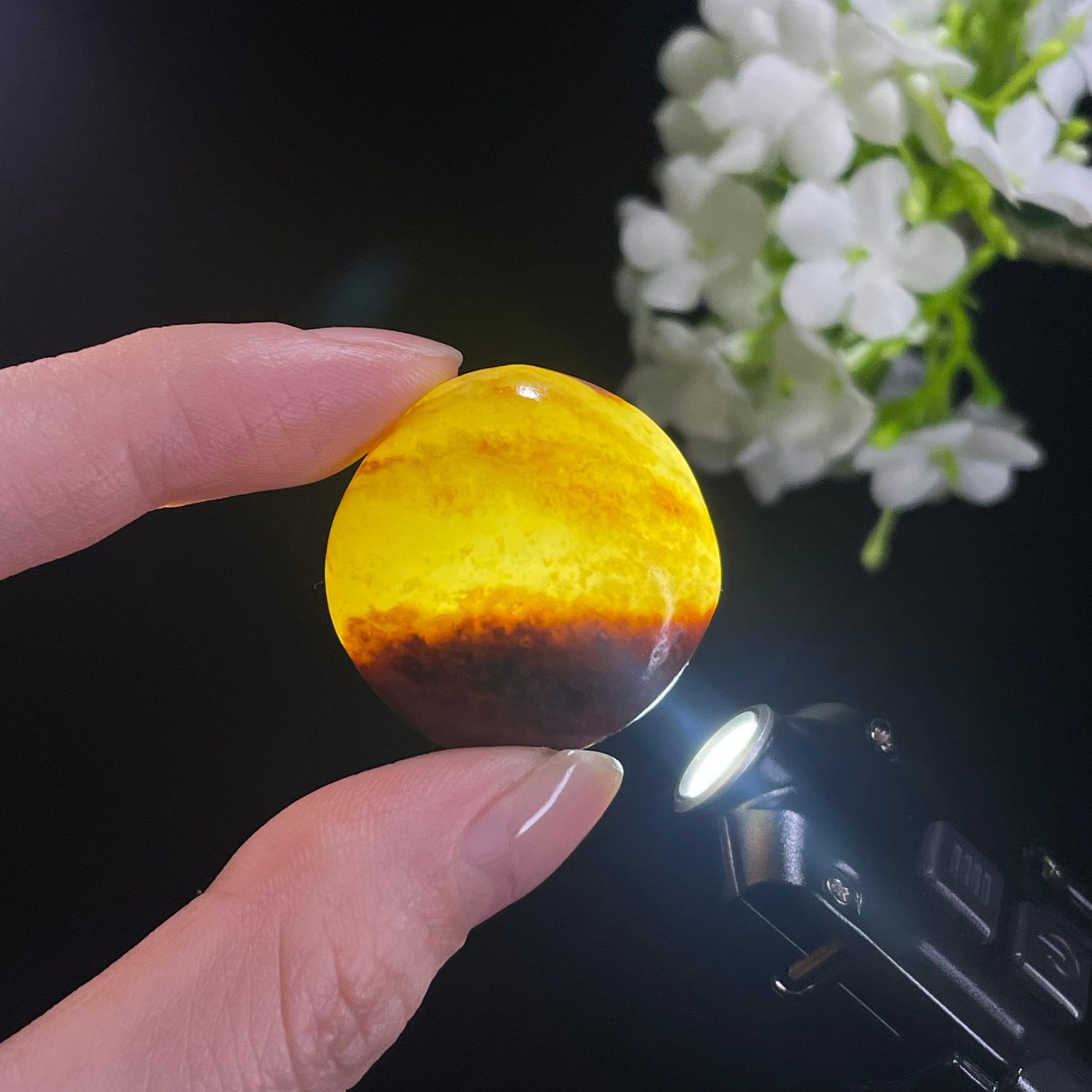 和田玉白玉洒金聚红皮“朝暮承光”籽料原石（yc311965）