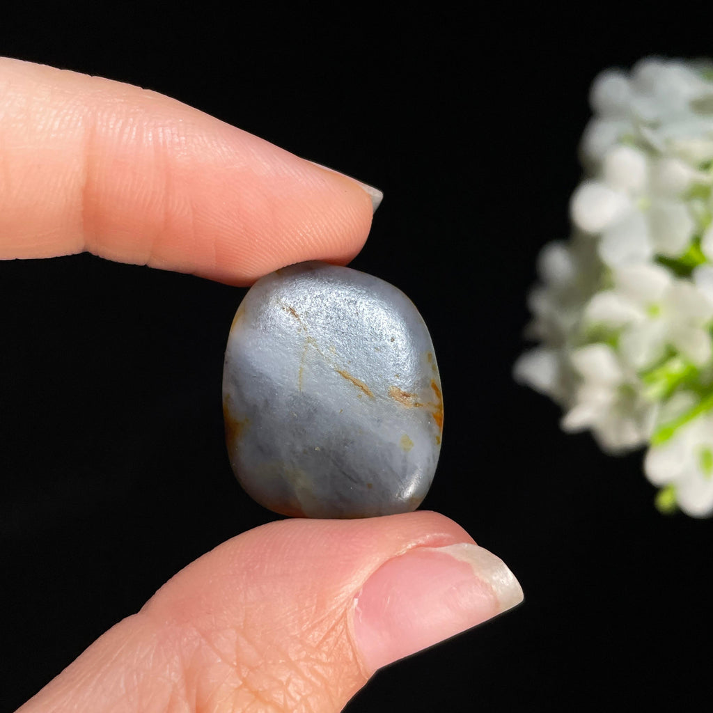 新疆和田玉天然红皮青花小籽（yc414941）