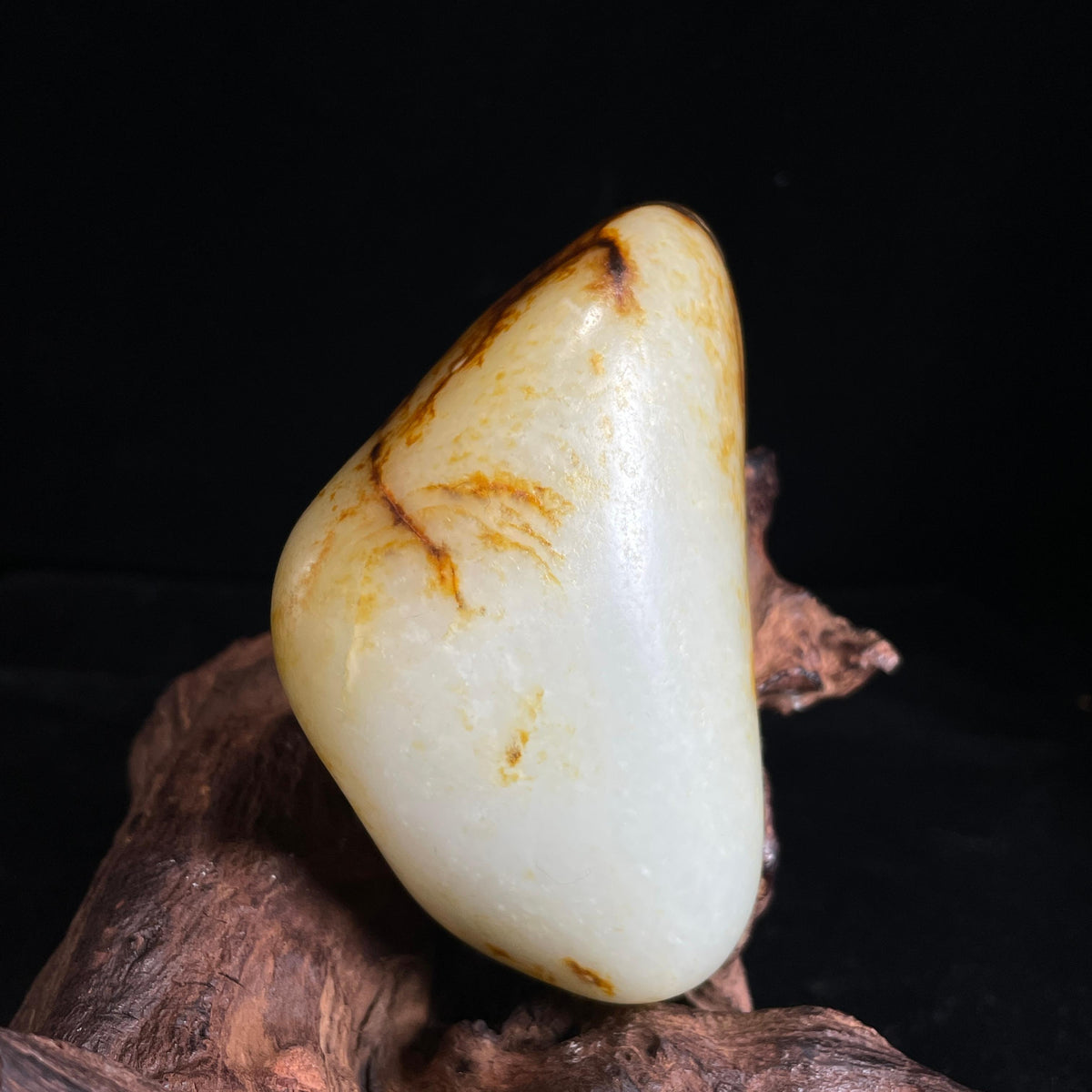 新疆和田玉“秋云覆玉”白玉洒金皮皮籽料（yc440420）